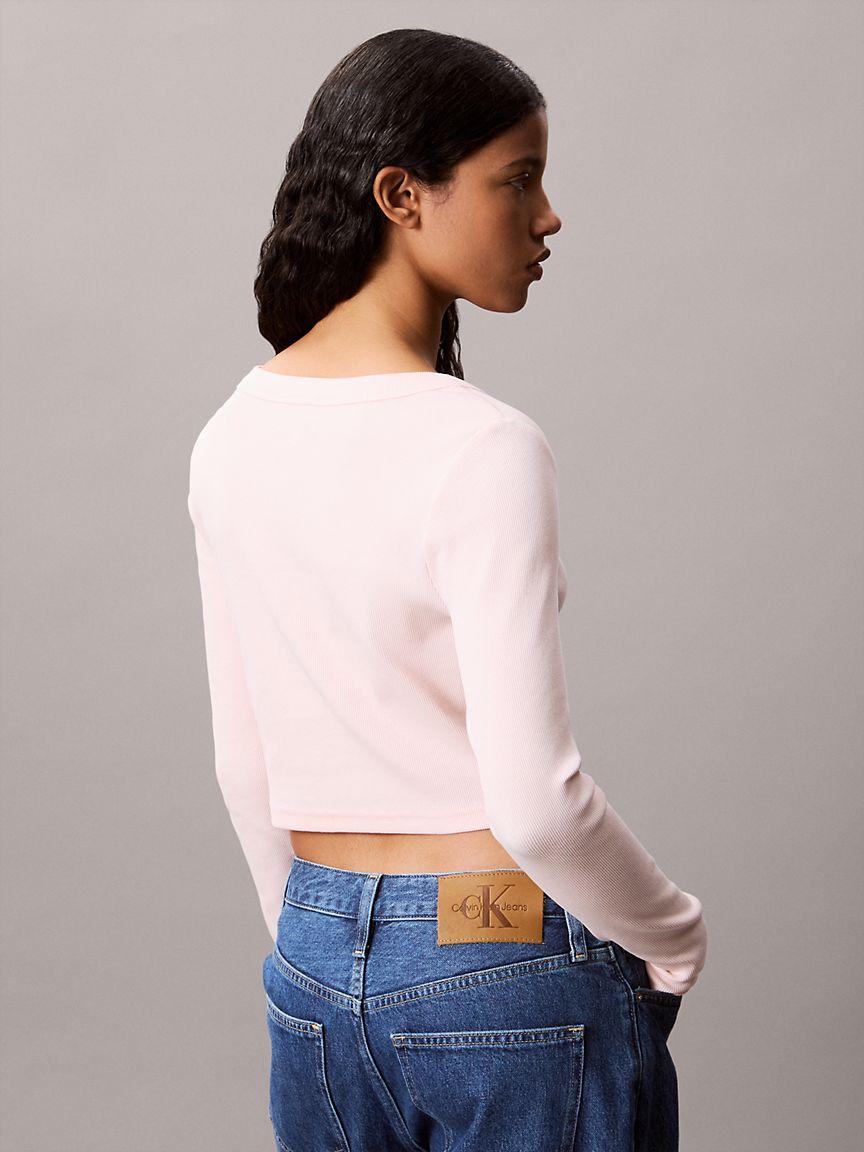 Ribbed Cropped Cardigan  Product Image