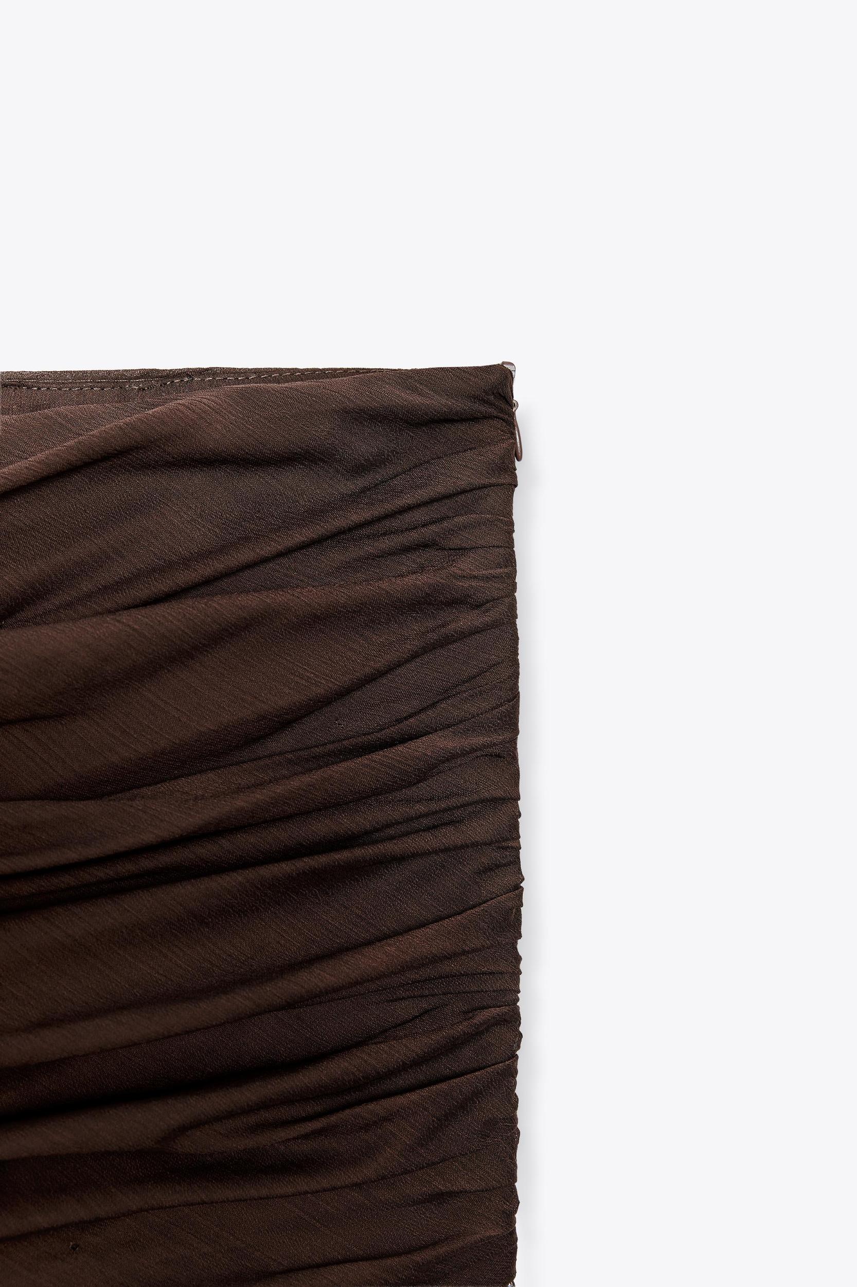 ZW COLLECTION SEMI-SHEER DRAPED SKIRT Product Image