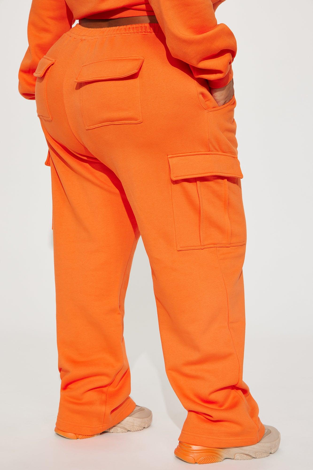 Easy Going Lounge Wide Leg Pant - Orange Product Image
