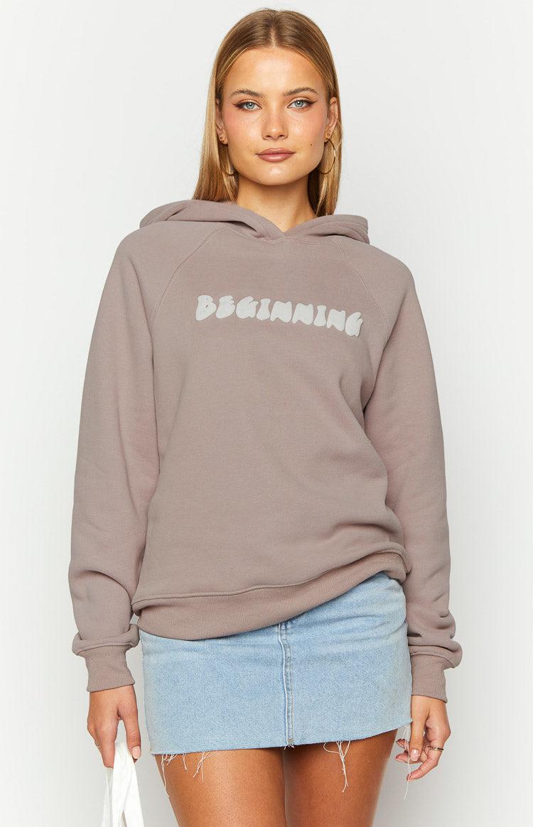Beginning Beige Bubble Hoodie Product Image