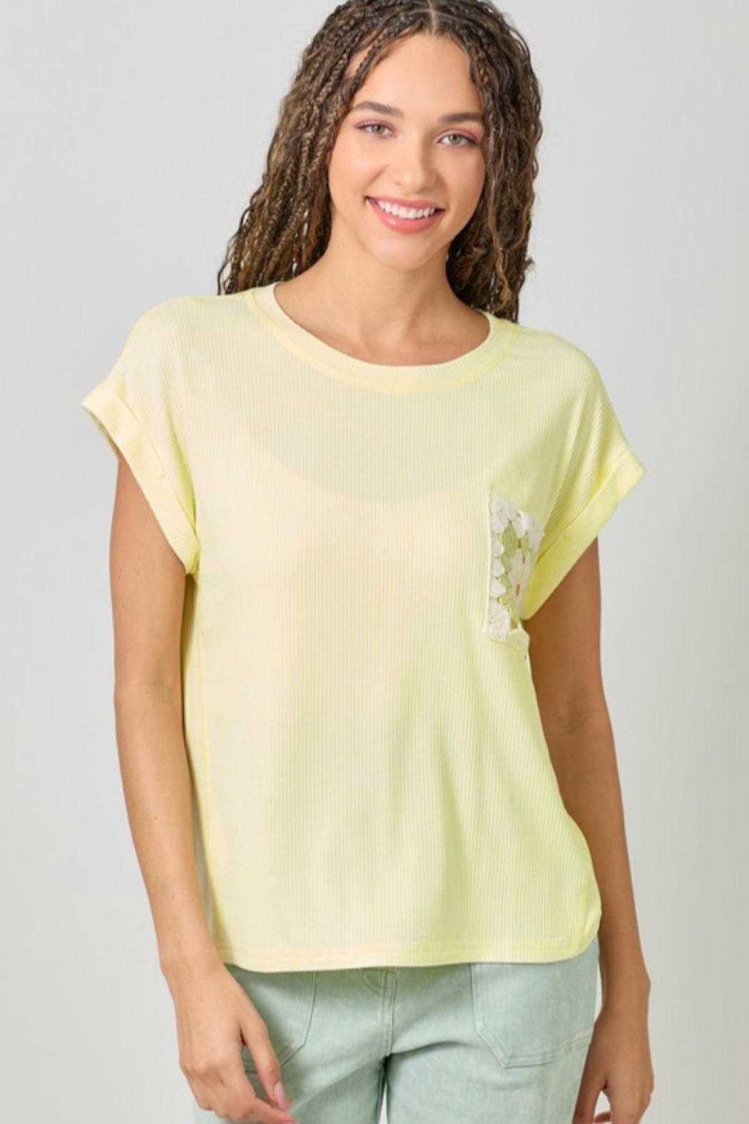 Crochet Pocket Shirt Product Image