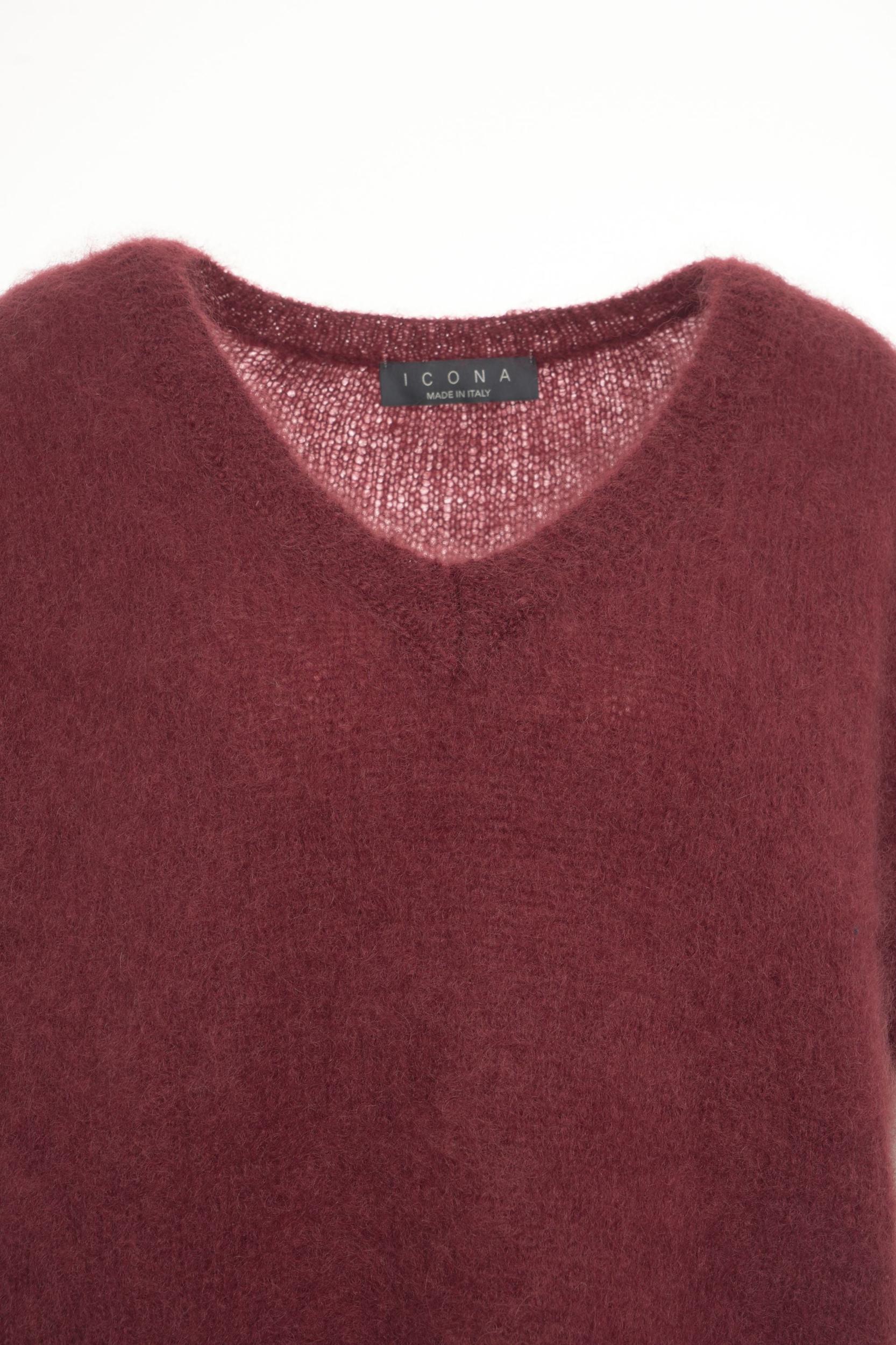 Mohair V-neck sweater Product Image
