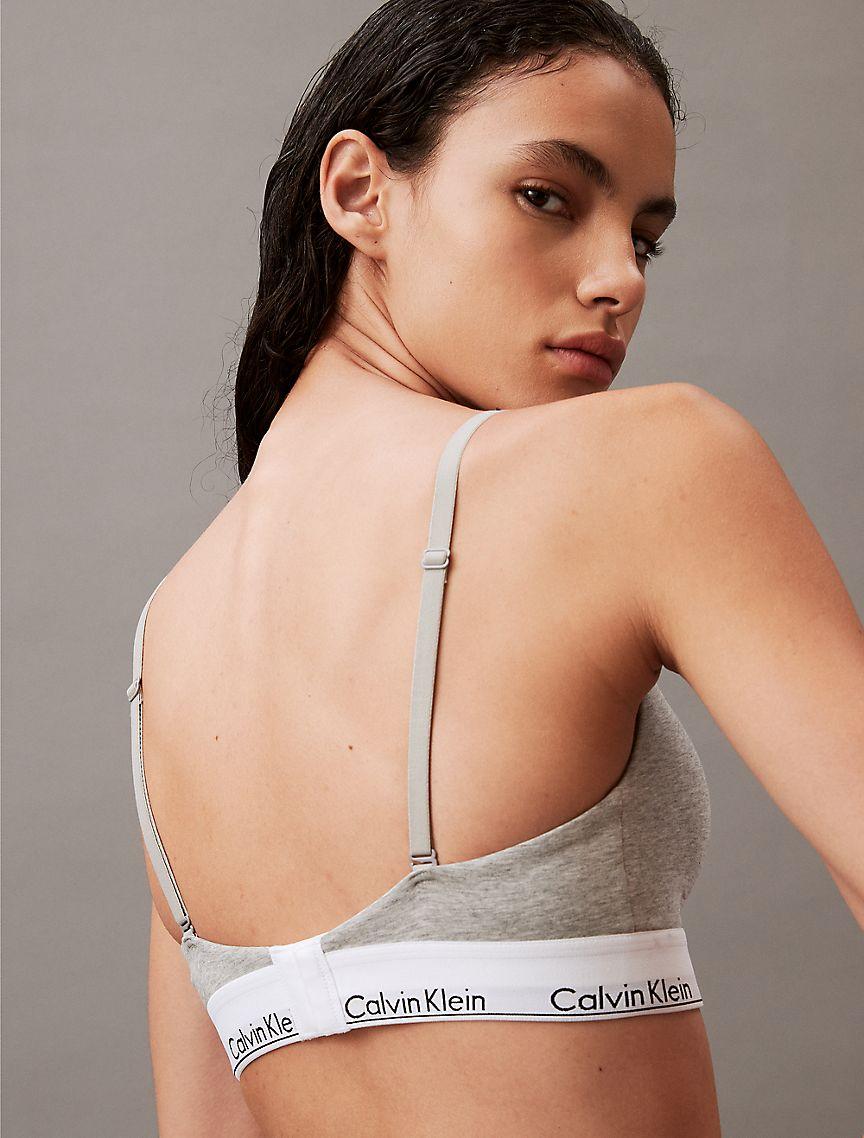 Icon Cotton Modal Lightly Lined Triangle Front Closure Bralette Product Image