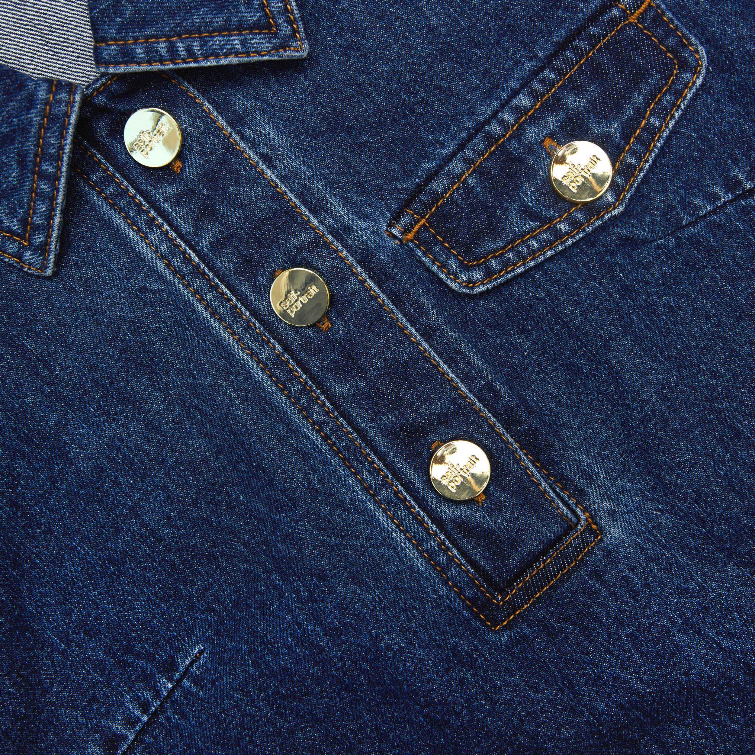 Denim Sleeveless Mini Dress Product Image