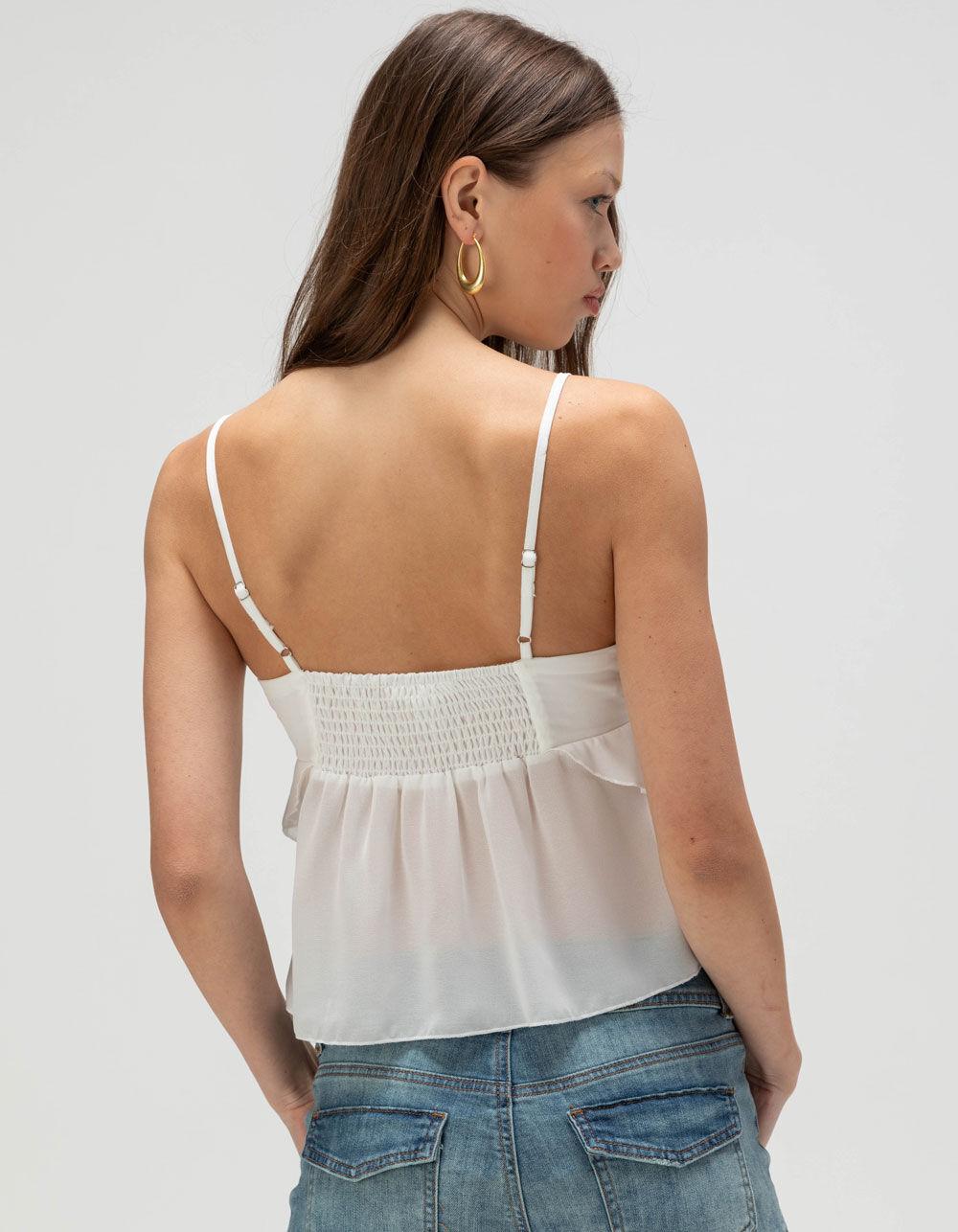 FULL TILT Hanky Hem Womens Cami - CREAM Product Image