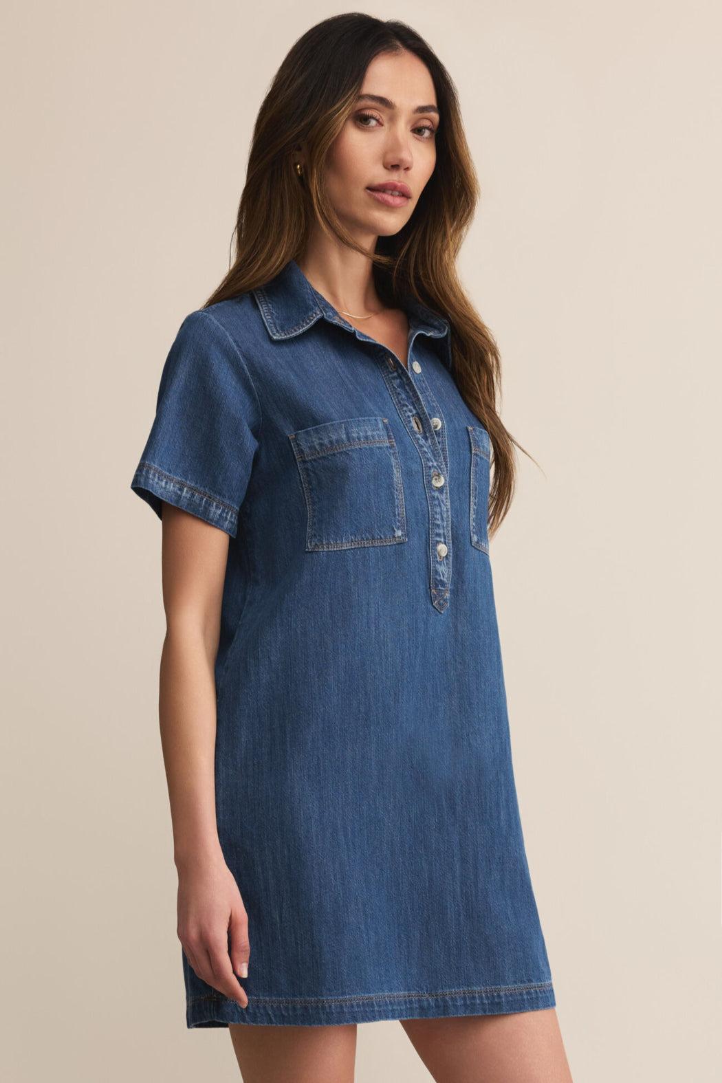 Authentic Denim Mini Dress Product Image