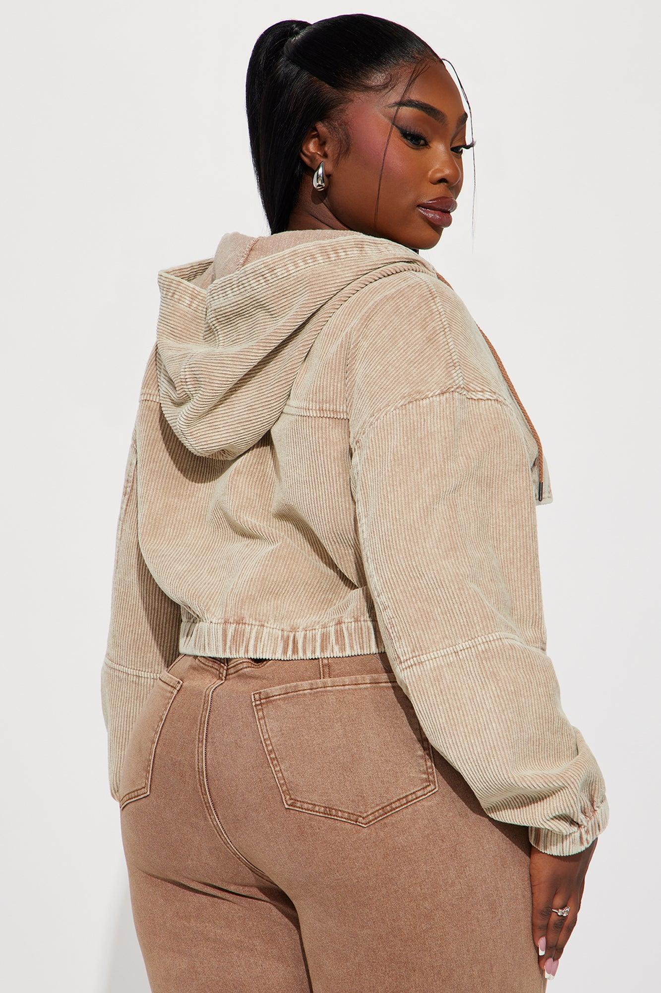 Ellie Corduroy Jacket - Tan Female Product Image