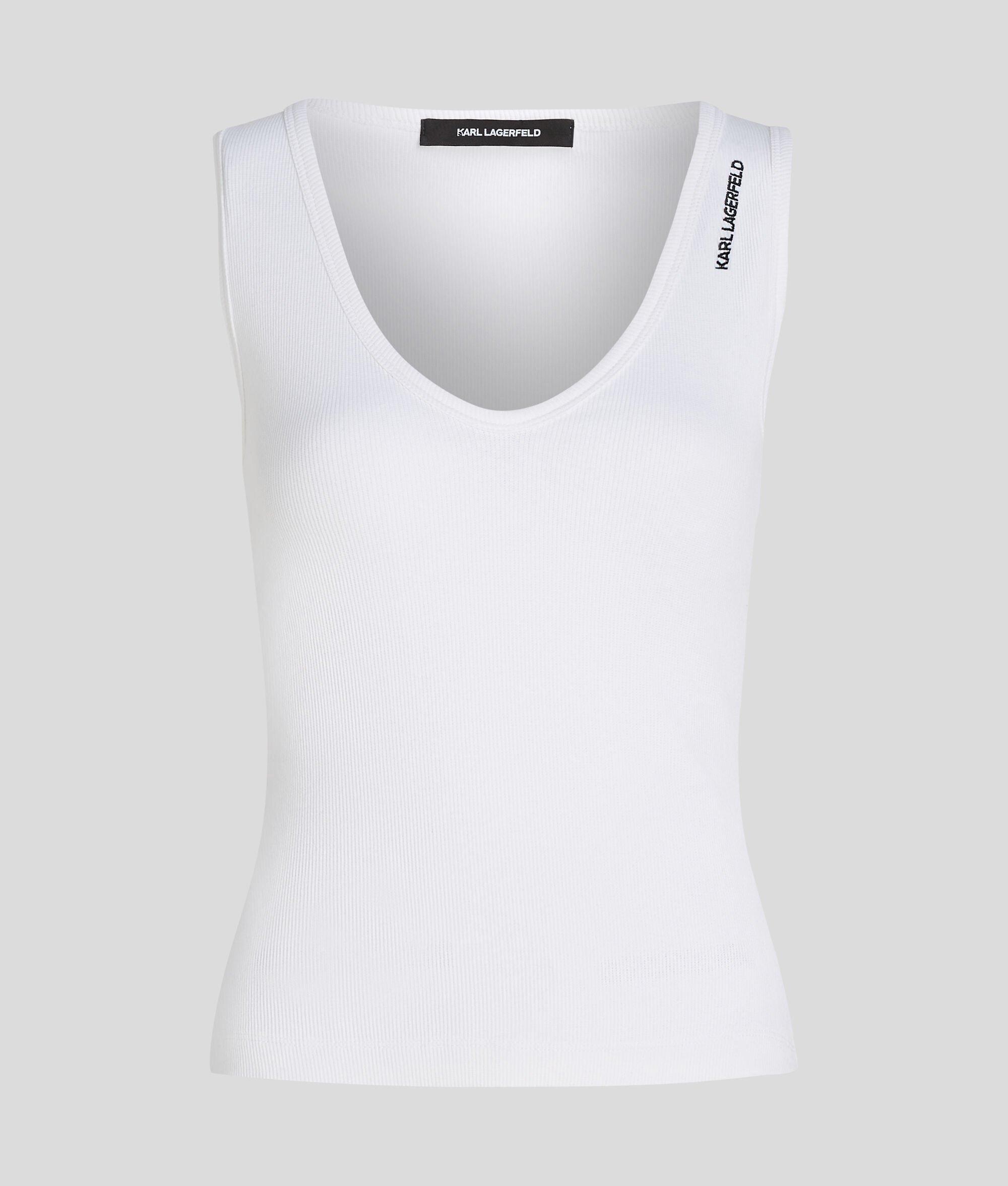 RIBBED V-NECK TANK TOP Product Image