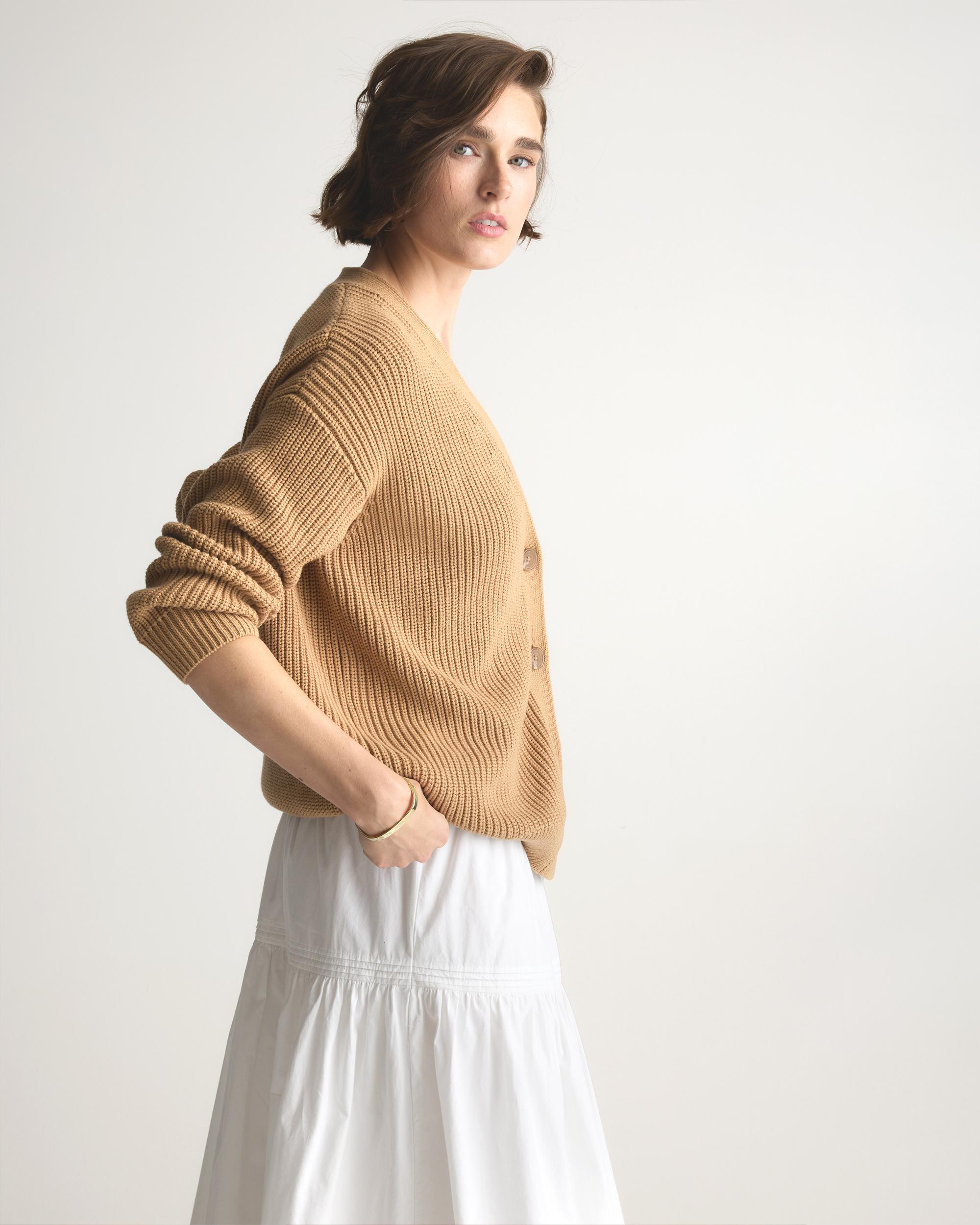 Quince | Women's Poplin Pintuck Maxi Skirt Size XL, Organic Cotton Product Image