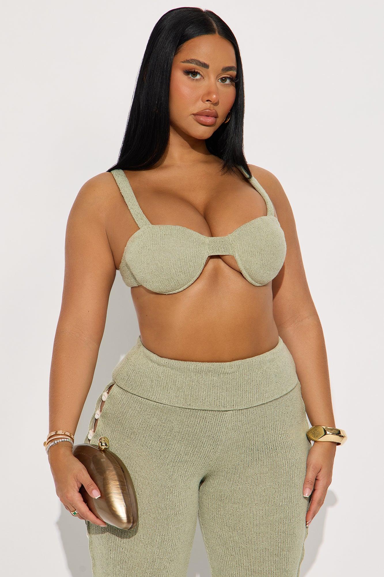 Summer Seashell Pant Set - Sage Female Product Image