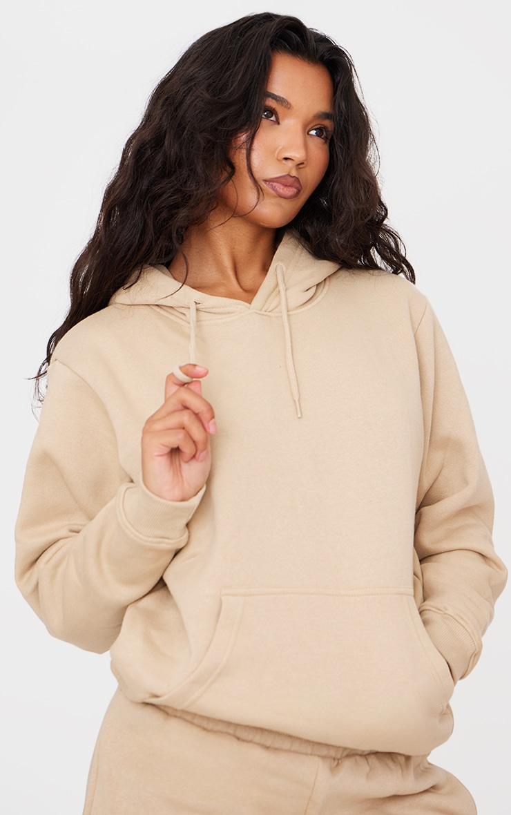 Sand Oversized Fit Sweat Hoodie Product Image