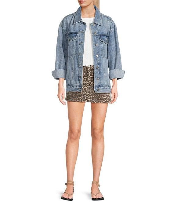 Daze Beau Boyfriend Oversized Denim Jacket Product Image