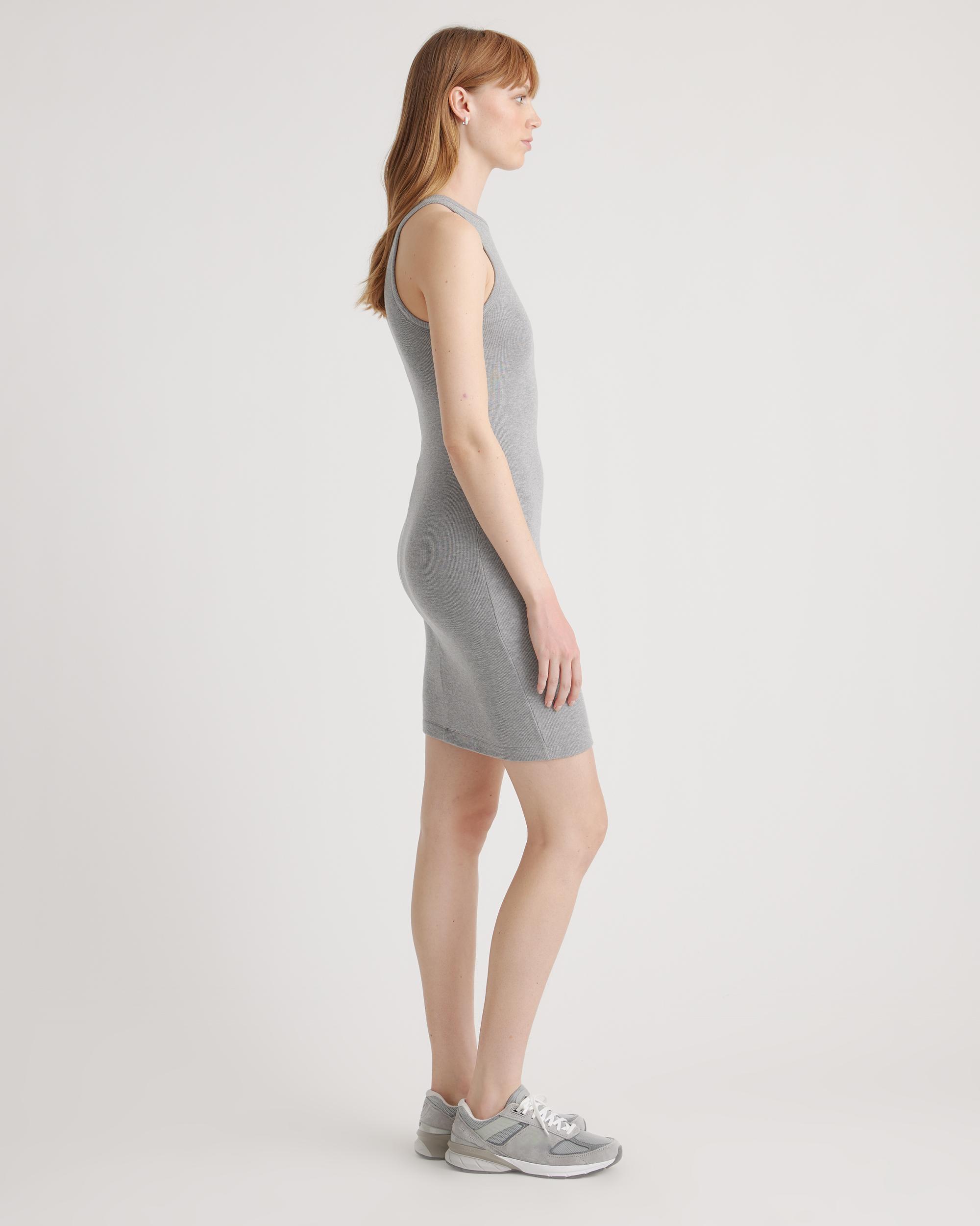 Quince | Women's Tencel Rib Knit Sleeveless Mini Dress Product Image