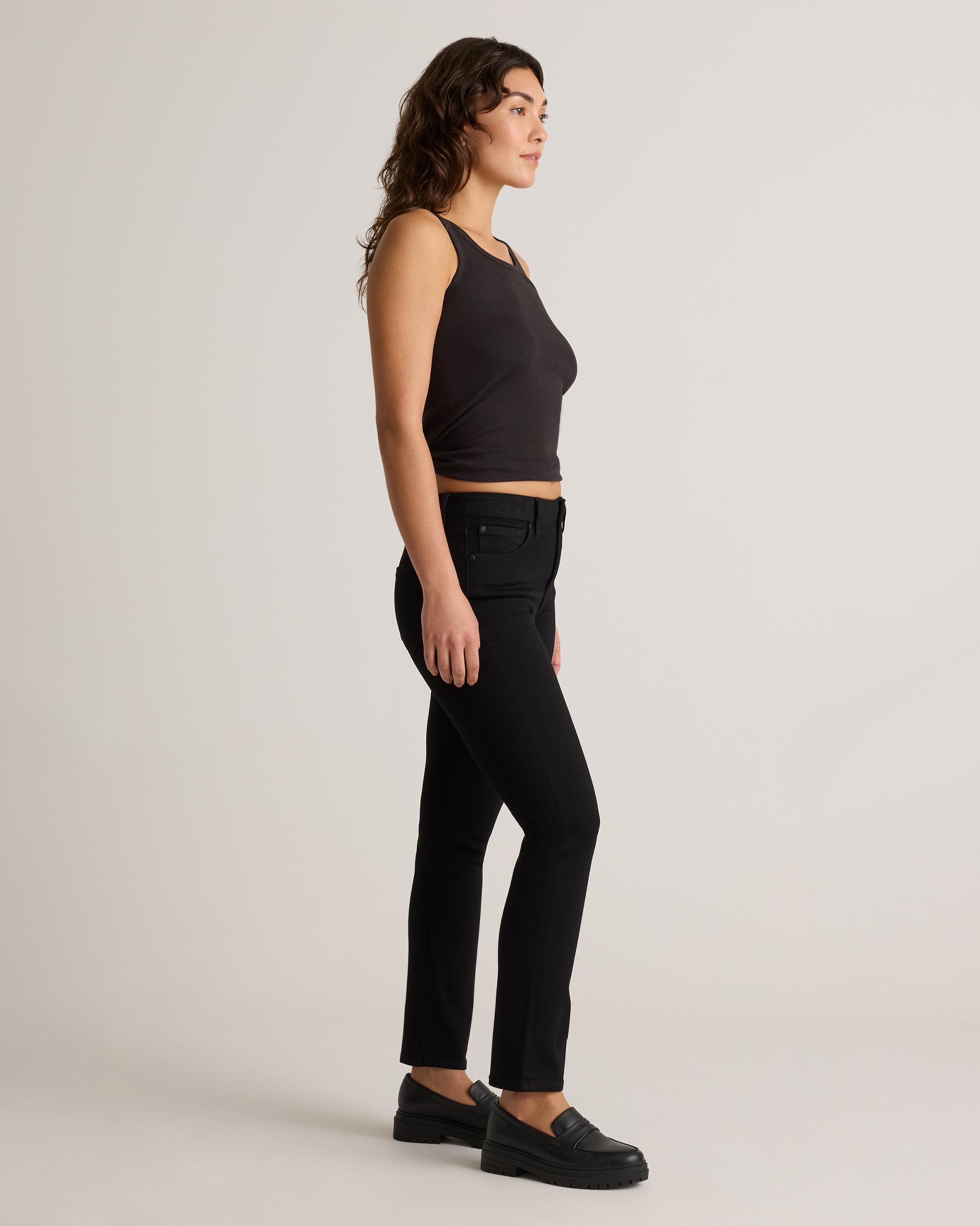 Quince | Women's Luna Stretch Slim Straight Jeans Organic Cotton Product Image