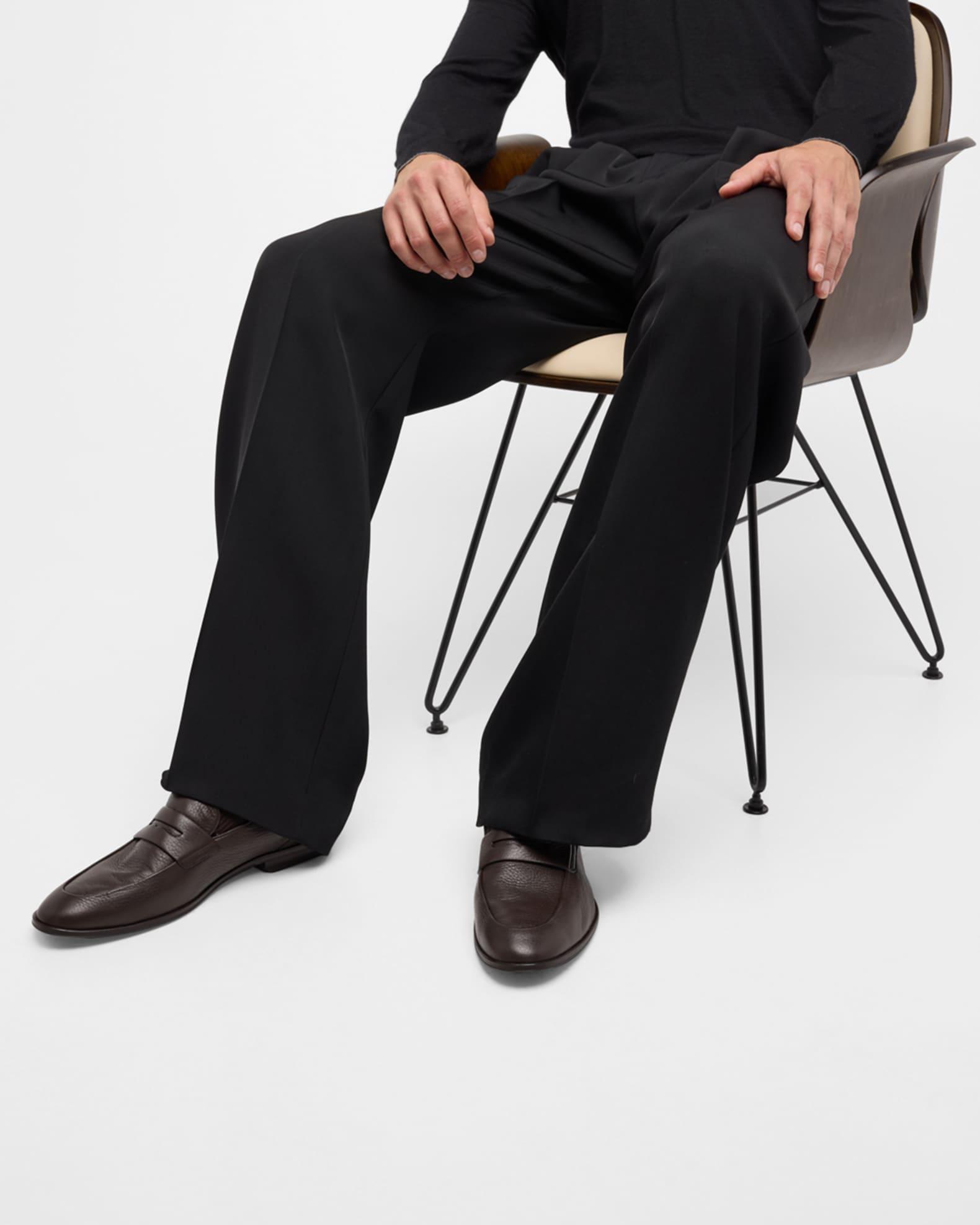 Men's Windsor Grained Leather Penny Loafers Product Image