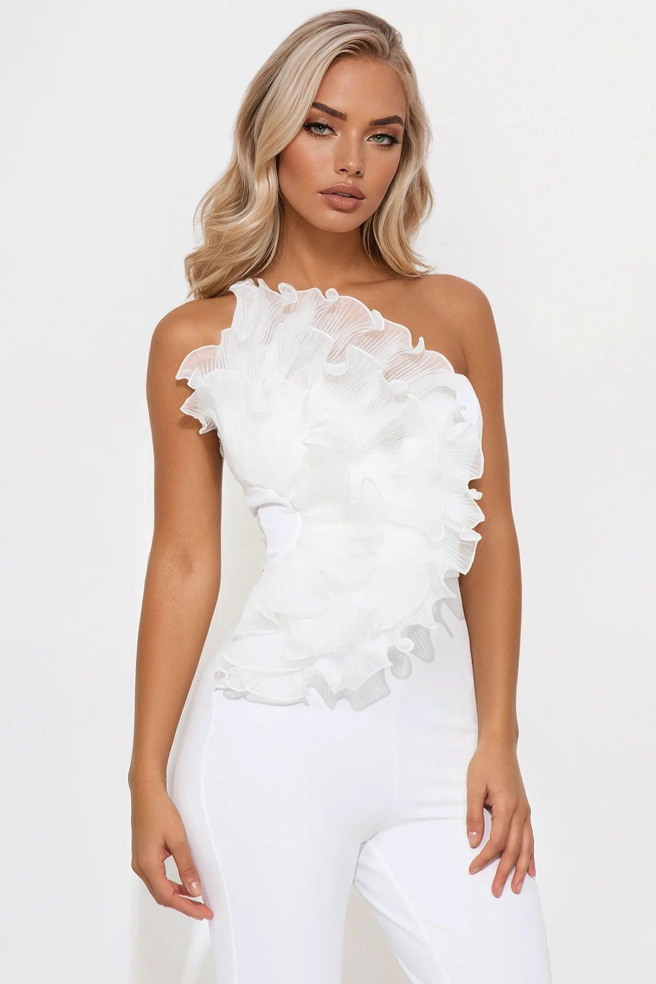 Greet The Fans Strapless Jumpsuit - Ivory Product Image