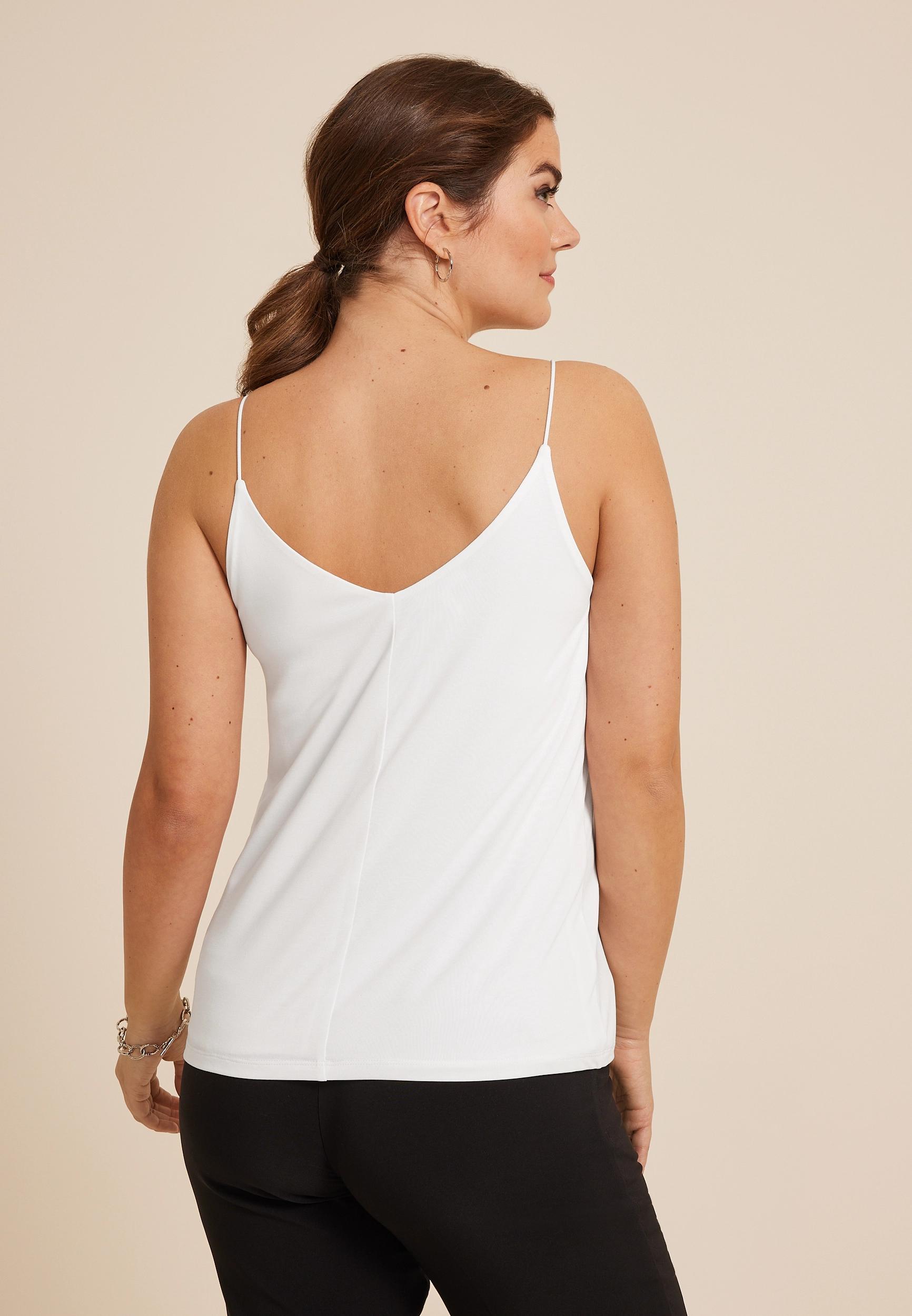 Maurices Womens XX Large Size Lace Trim V Neck Swing Cami Product Image