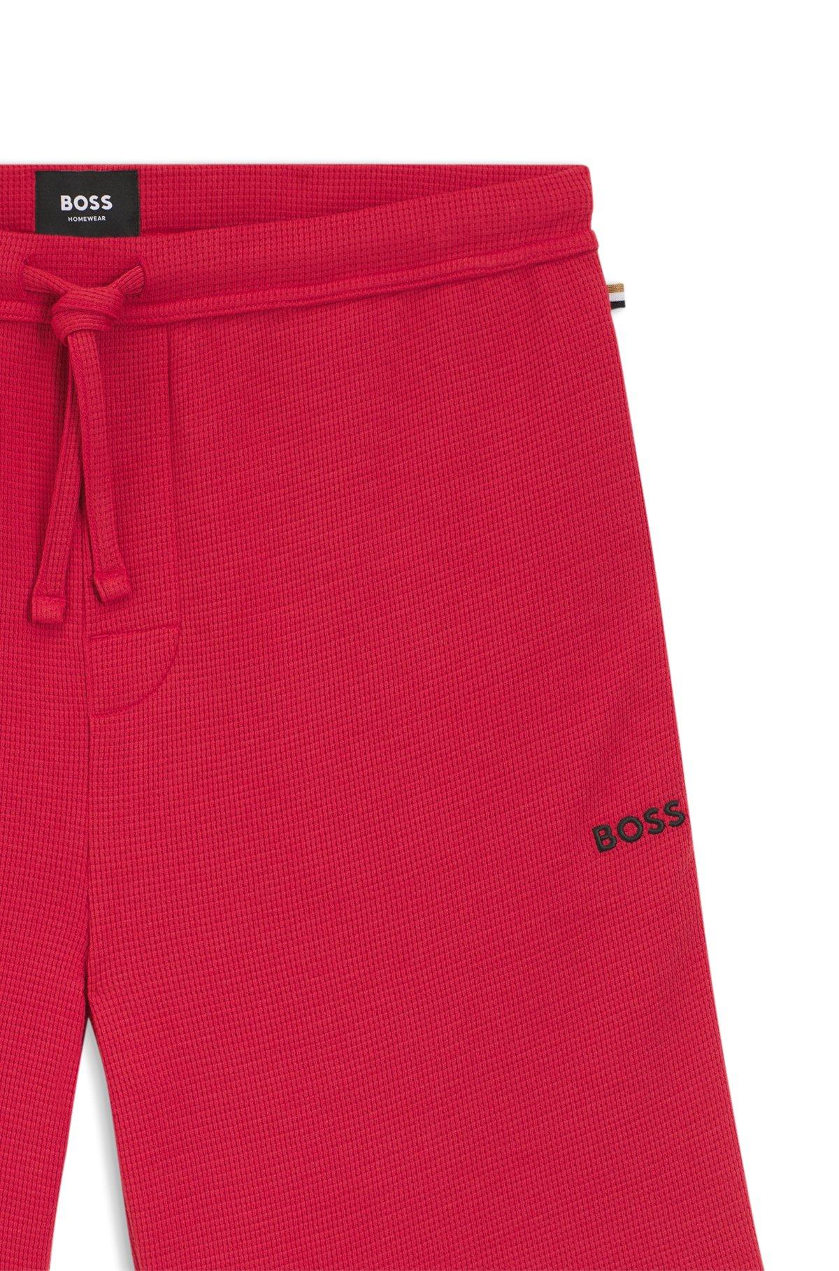 Cotton-blend pajama shorts with embroidered logo Product Image