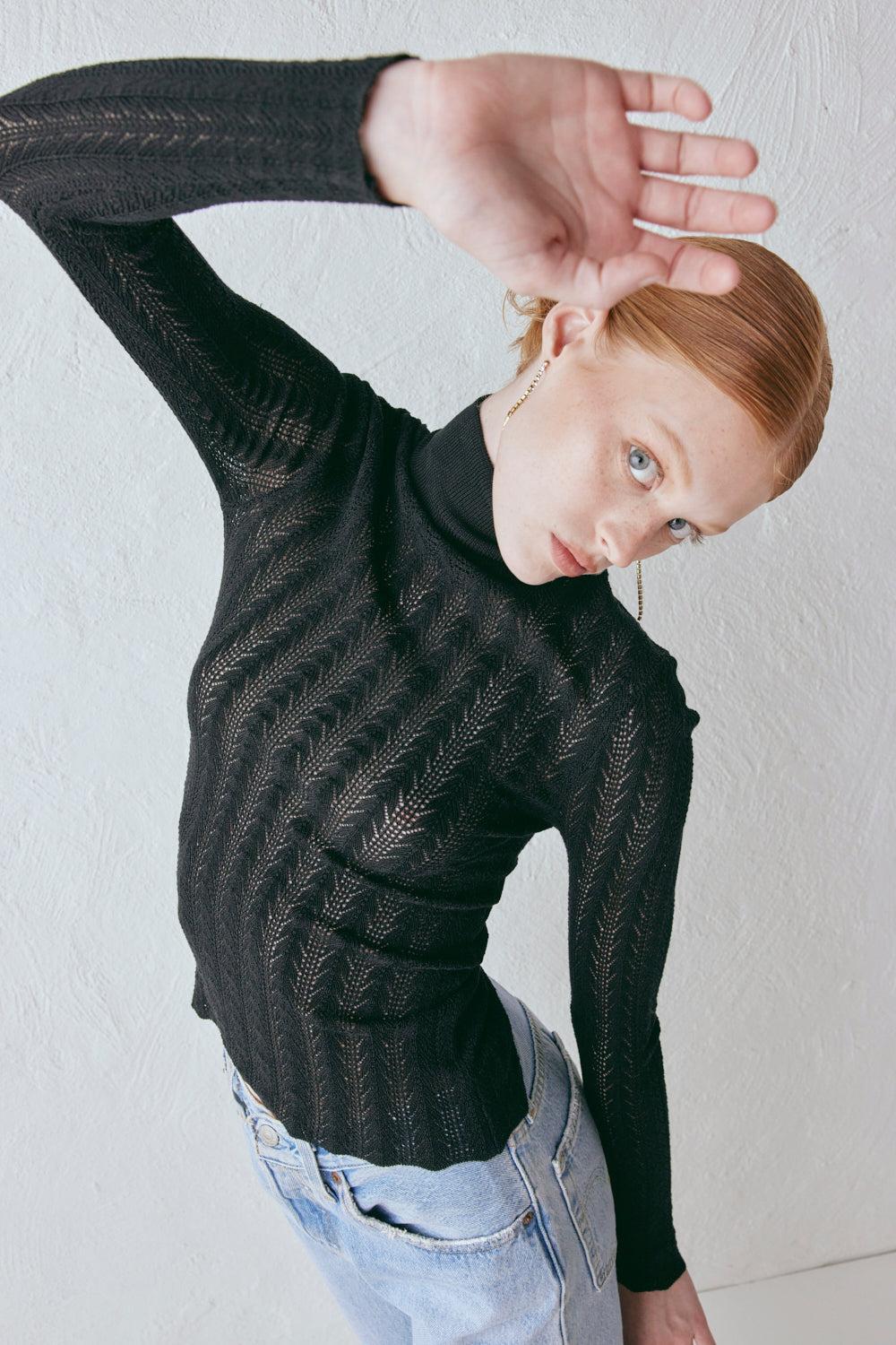 Harriet Knit Skivvy Black Product Image