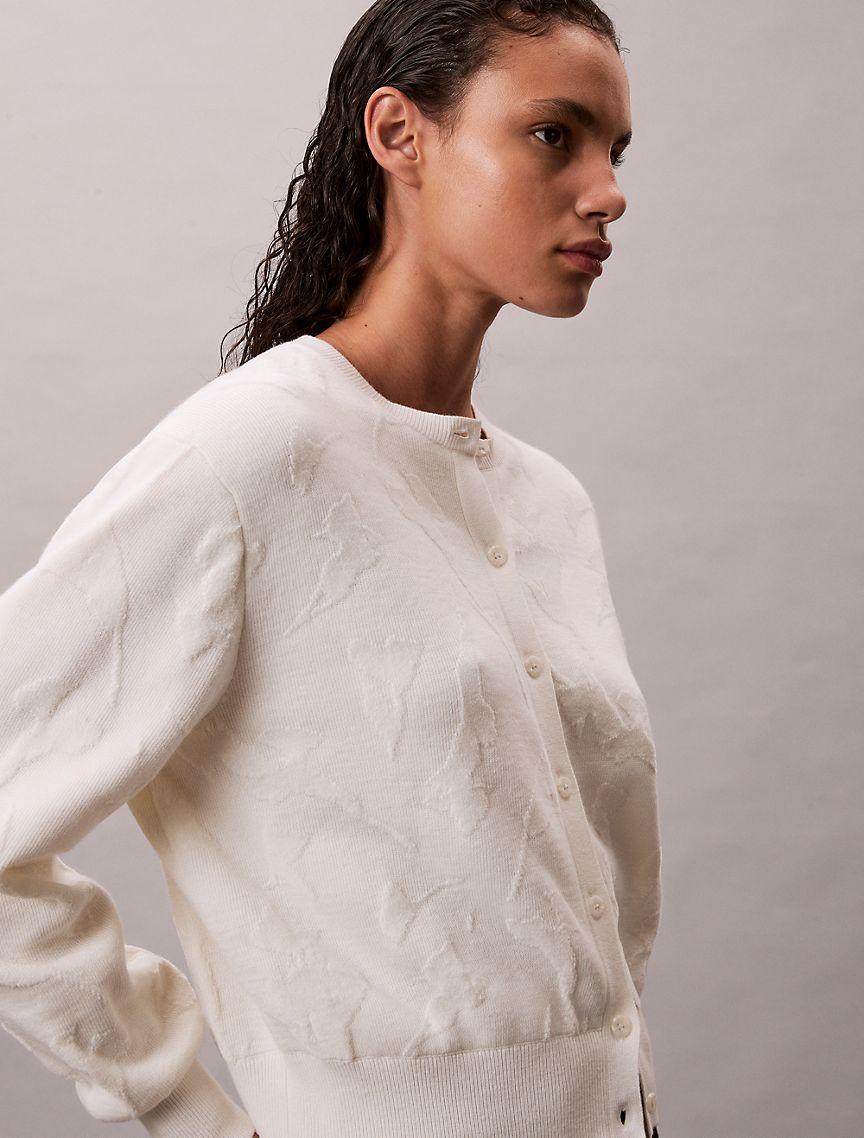 Textured Jacquard Cardigan Product Image