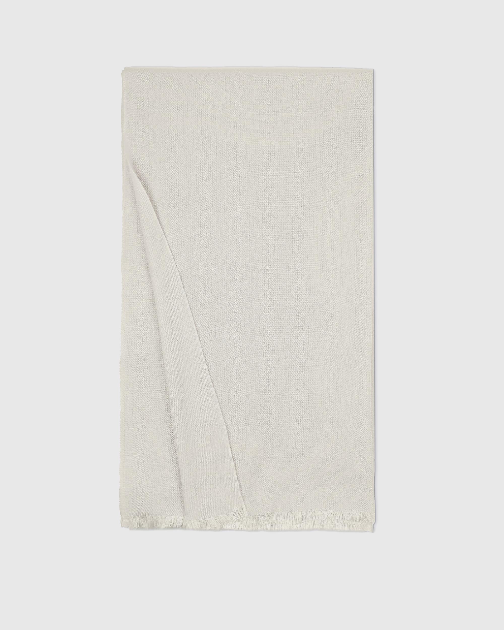 Quince | Women's Featherweight Cashmere Silk Frayed Edge Scarf Product Image
