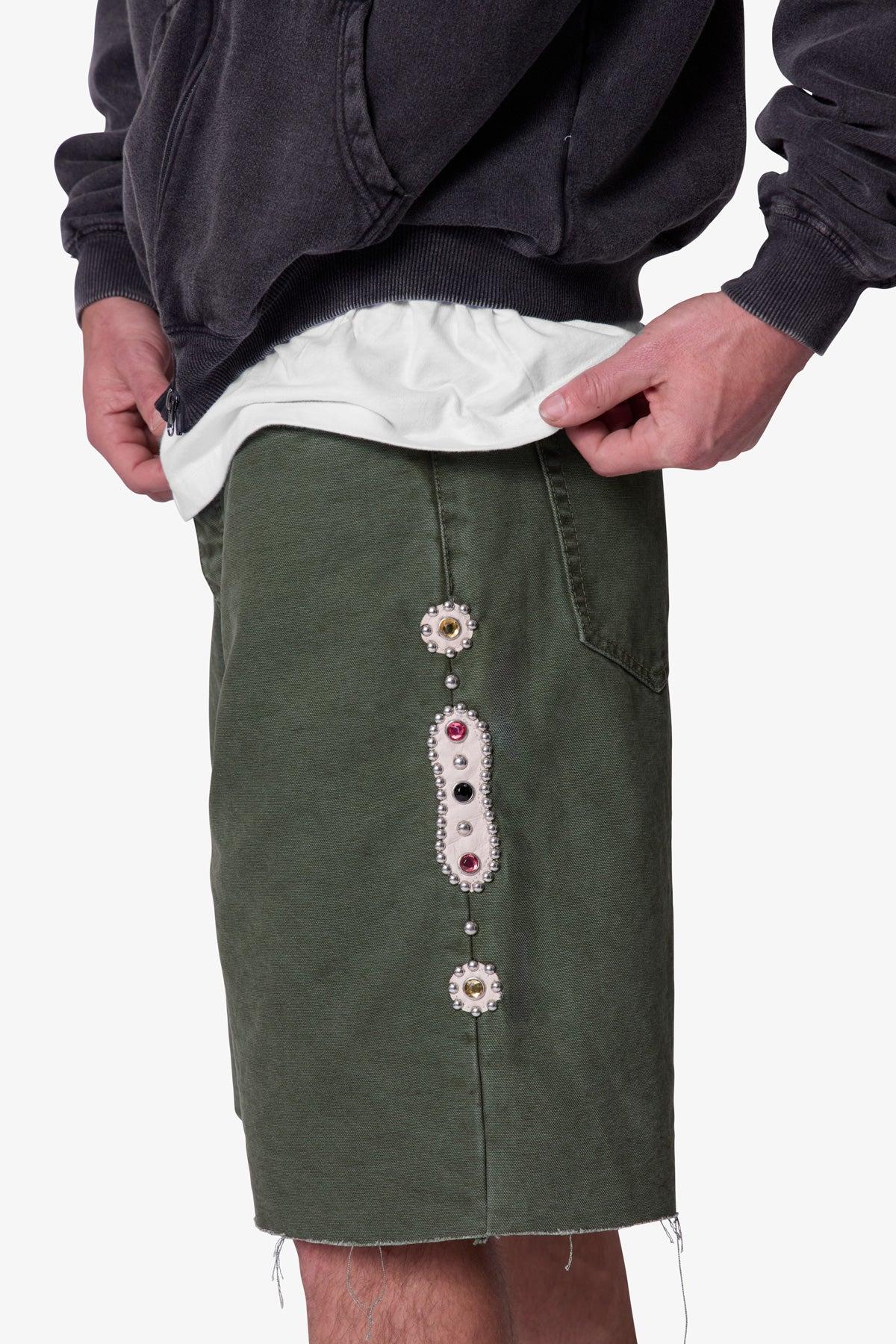 Mojave Canvas Shorts - Olive Product Image