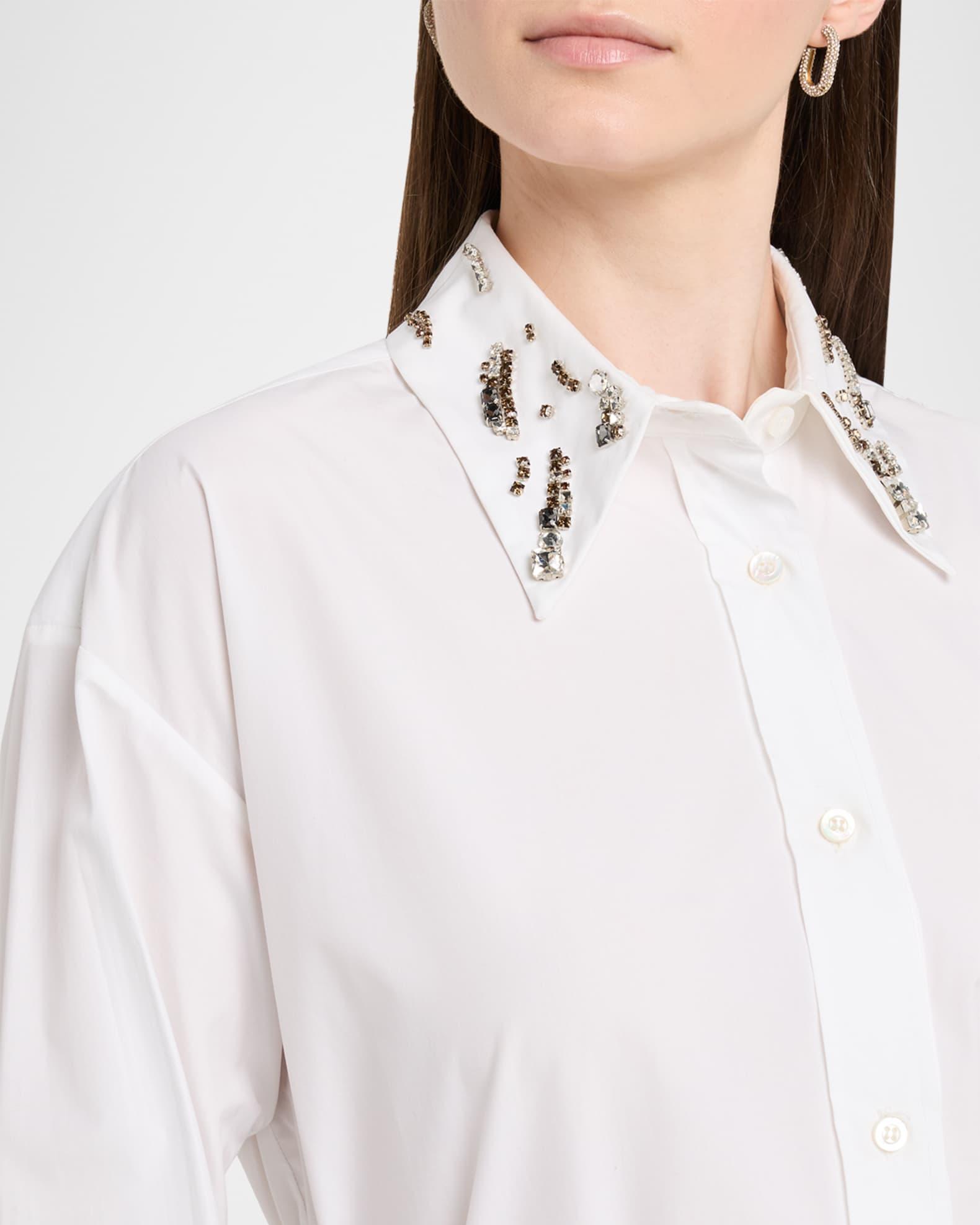 Crystal-Embellished Cotton Shirt Product Image