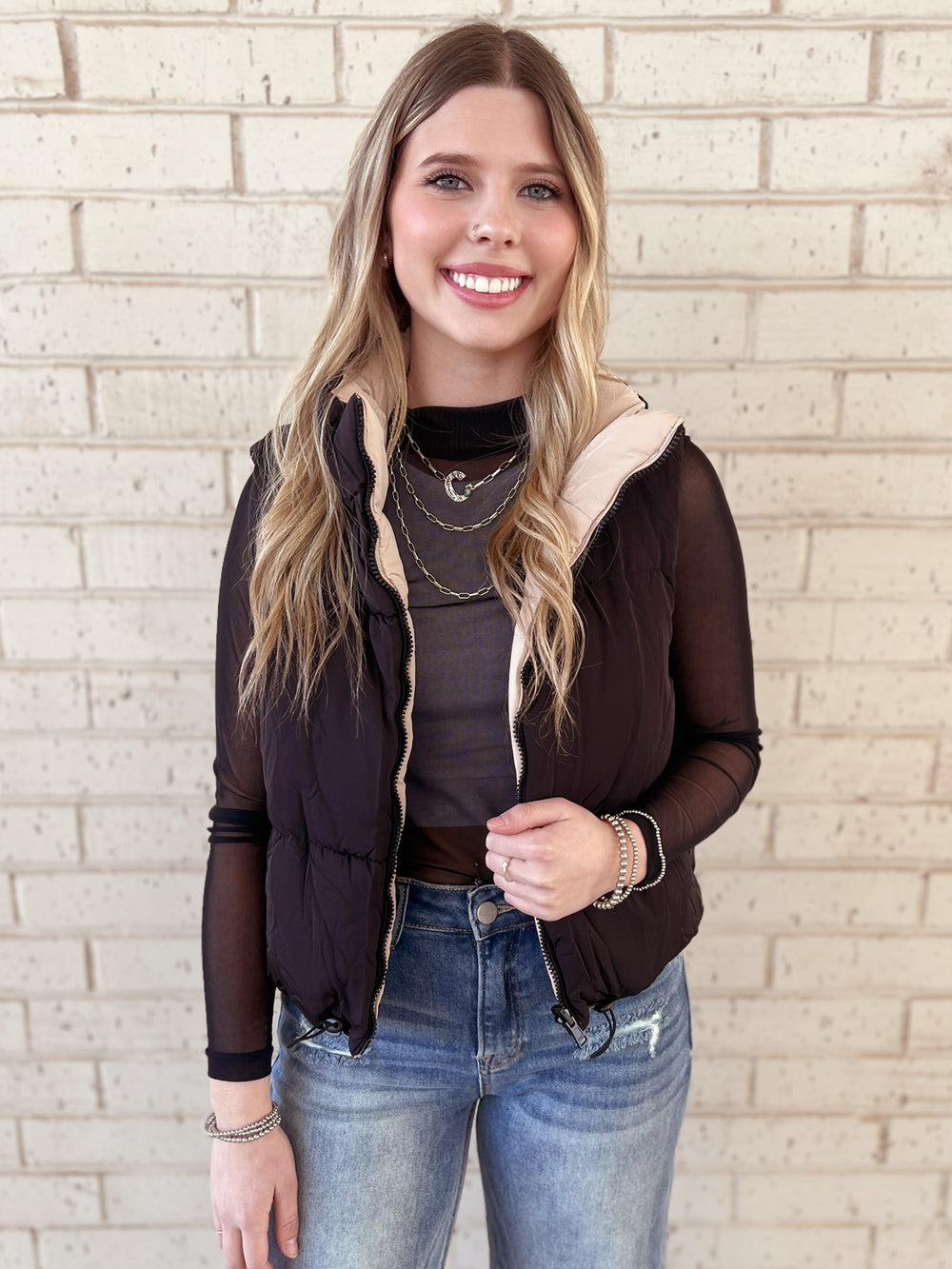 Woven Reversible Vest - Multiple Colors* Product Image