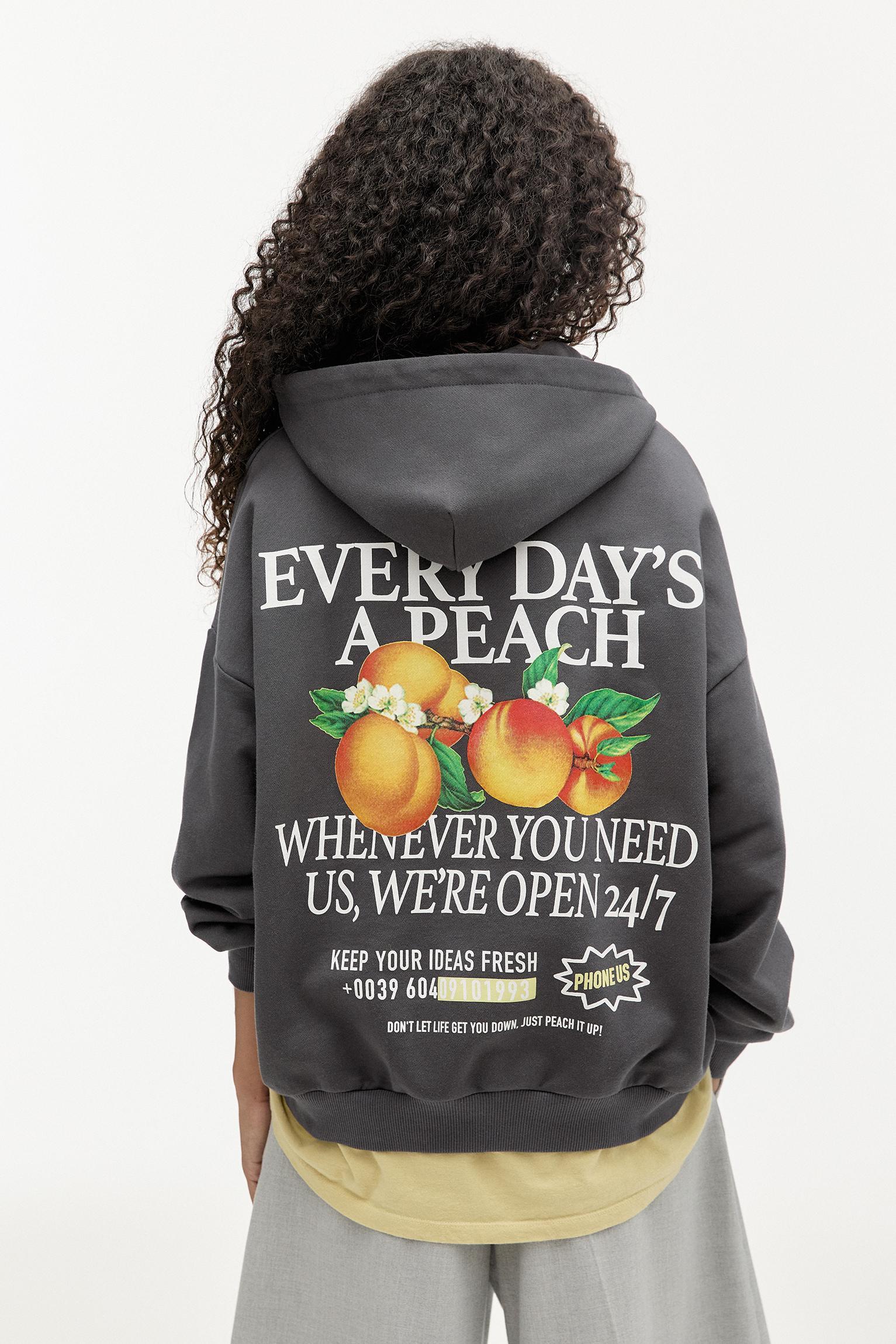 Peach hoodie Product Image