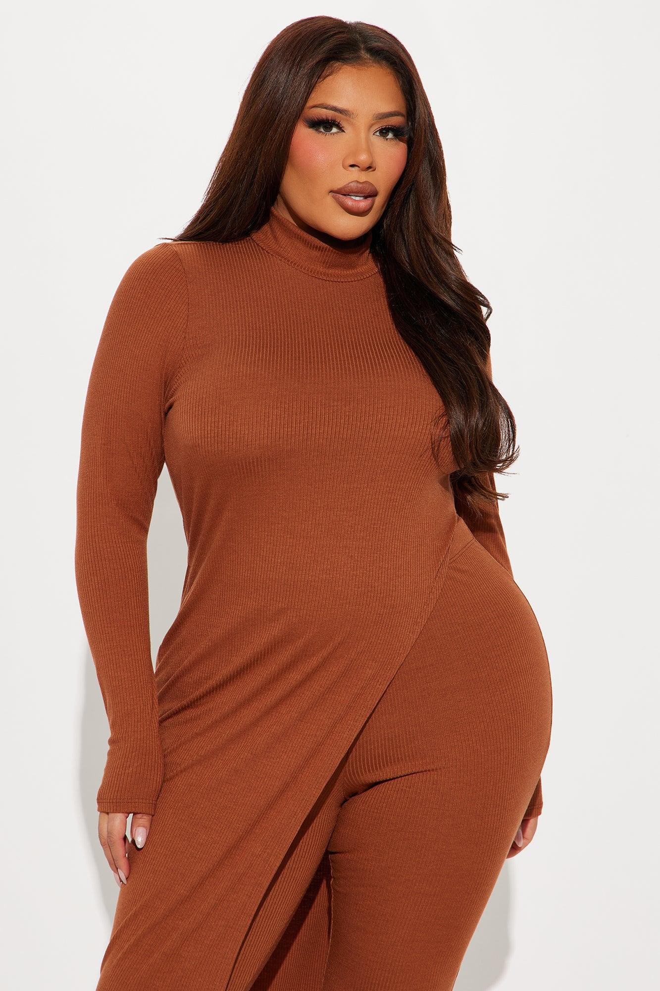 Watch Out For Her Legging Set - Brown Product Image