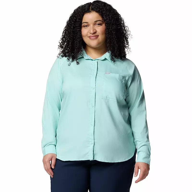 Columbia Women s Anytime Lite Long Sleeve Shirt - Plus Size- Product Image