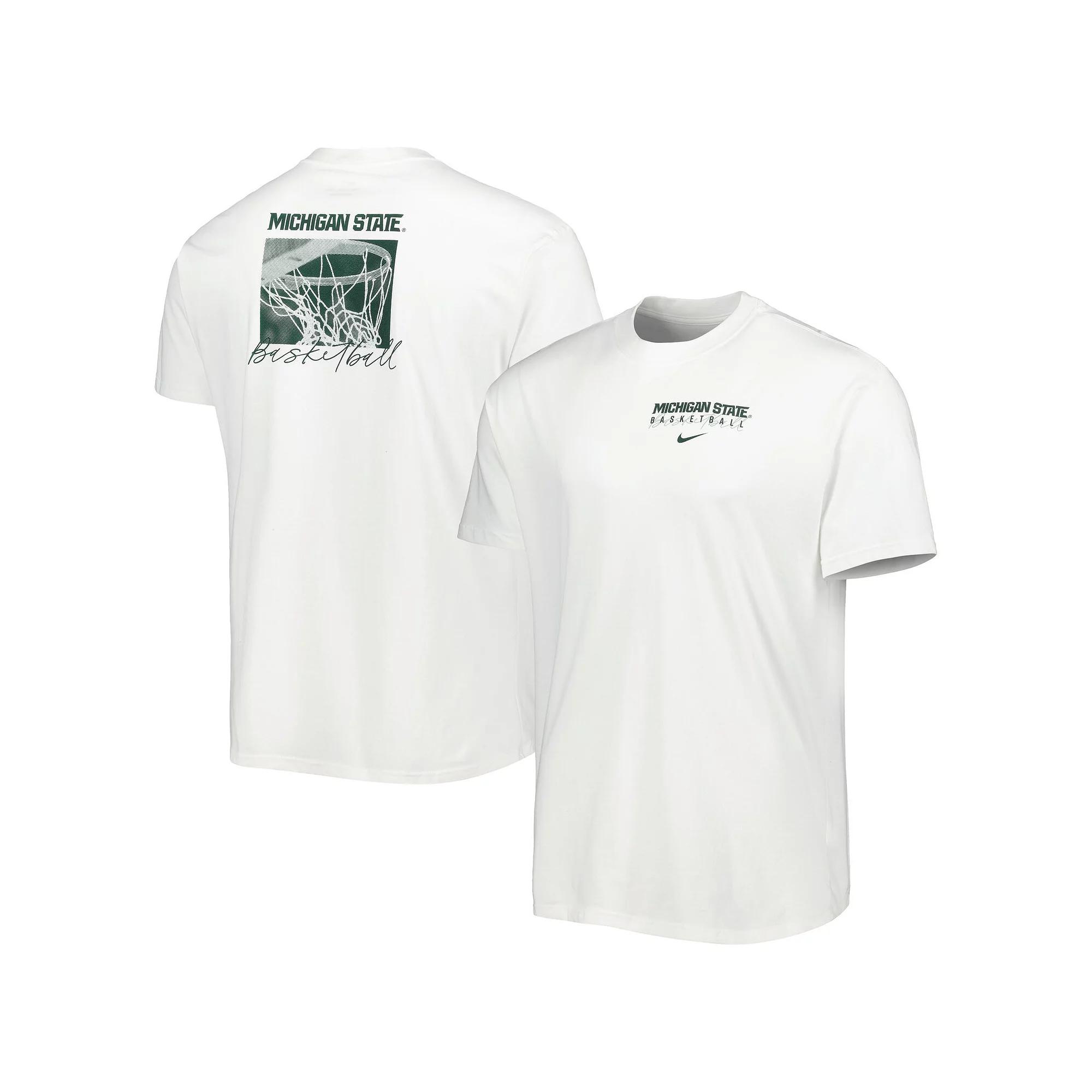 Men's Nike White Michigan State Spartans Basketball Movement Max90 T-Shirt,  Product Image