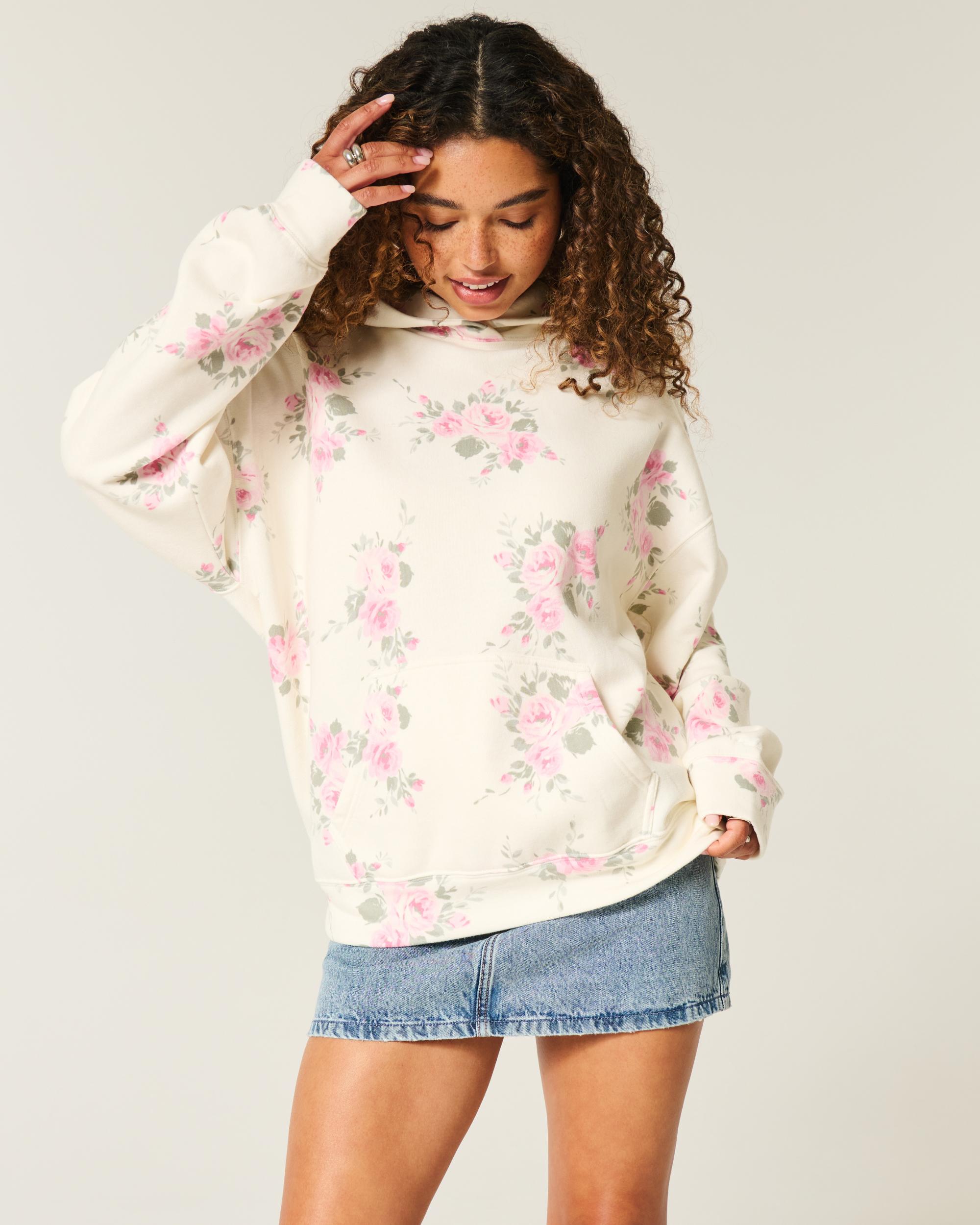 Hollister Feel Good Fleece Oversized Hoodie Product Image