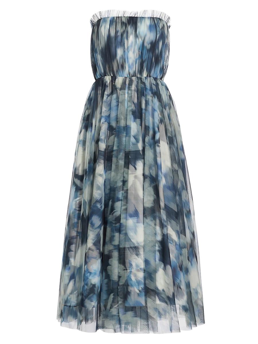 Womens Marni Strapless Tulle Midi-Dress Product Image