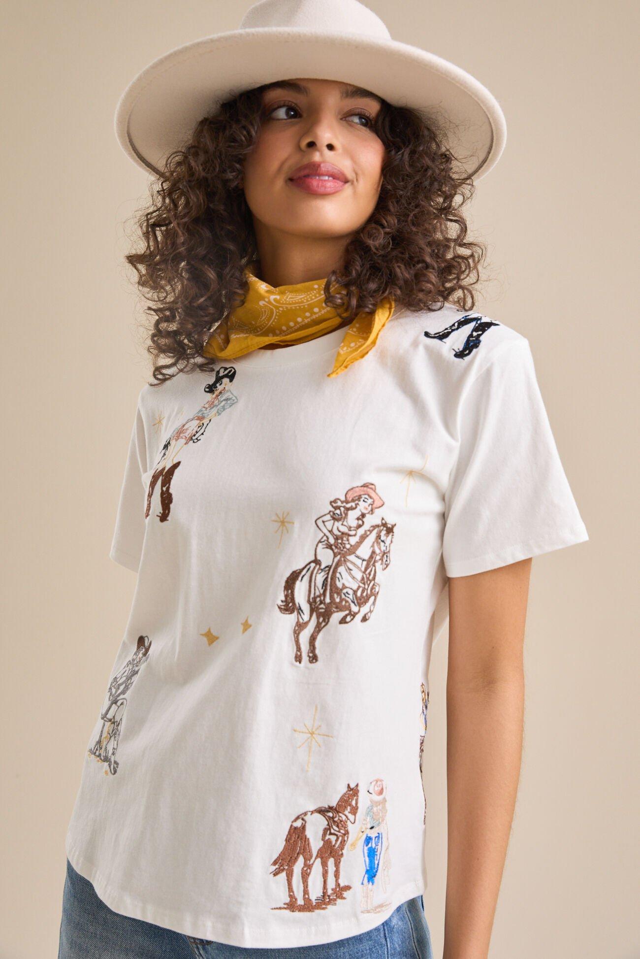 Rosie Embroidered Tee Product Image