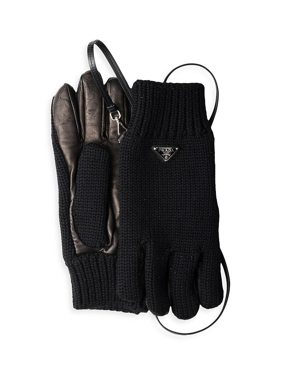 Mens Wool and Nappa Leather Gloves Product Image