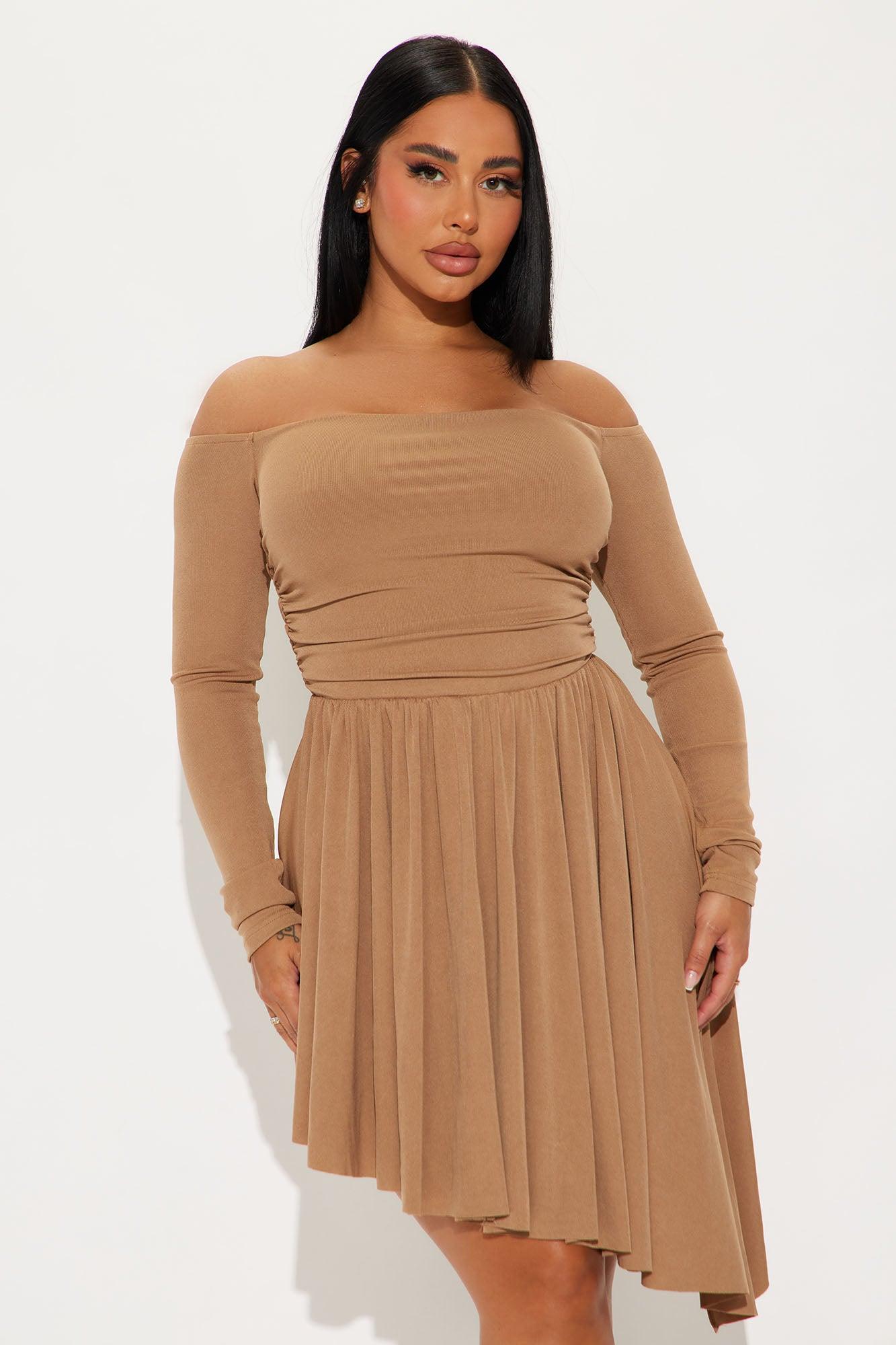 Runaway With Me Mini Dress - Mocha Product Image