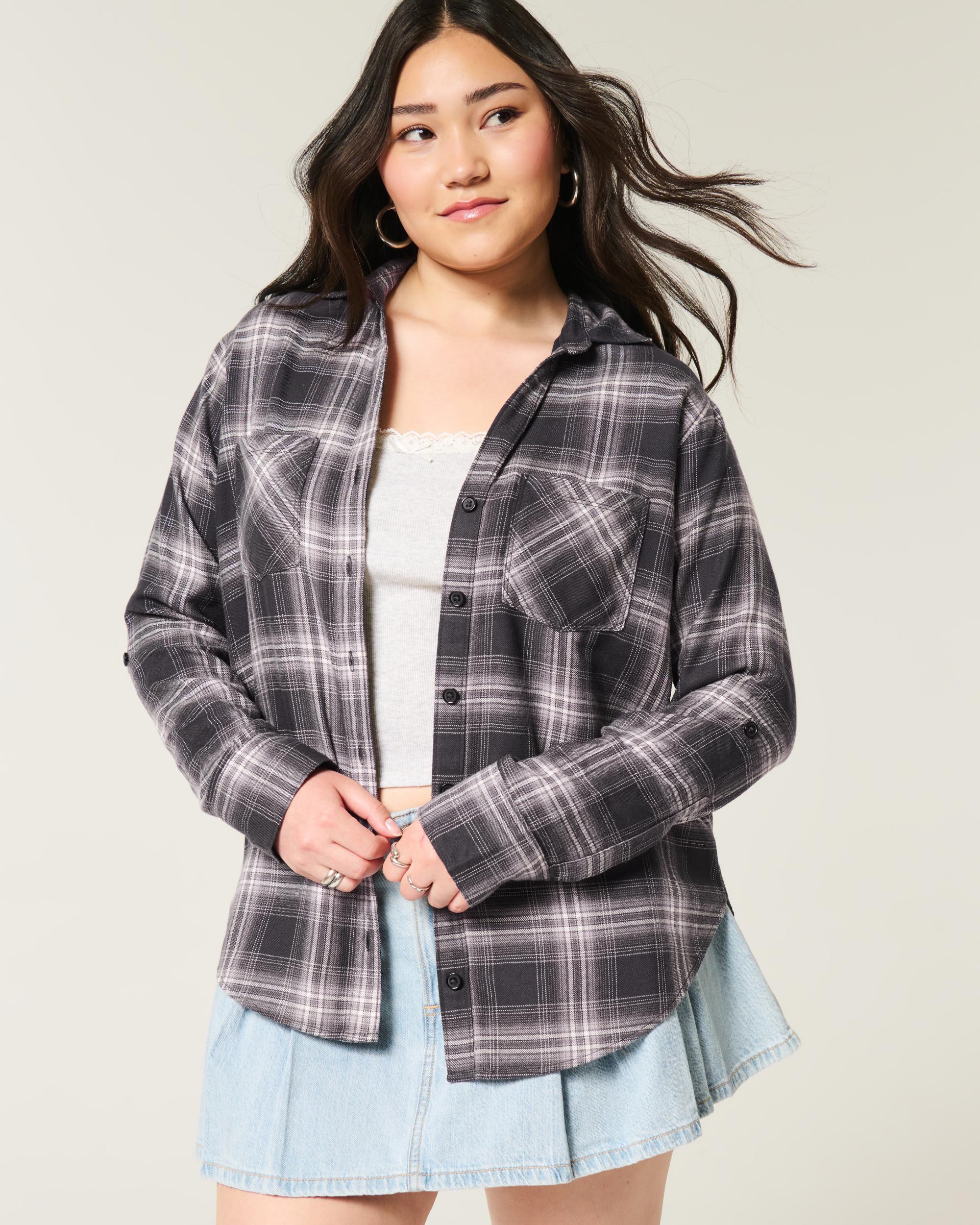 Oversized Flannel Shirt Product Image