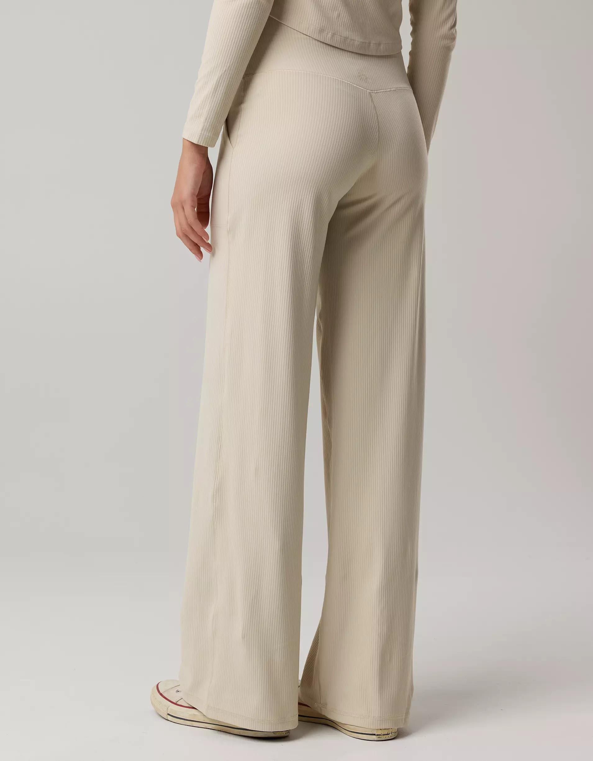 OFFLINE By Aerie Real Me XTRA High Waisted Ribbed Trouser Product Image