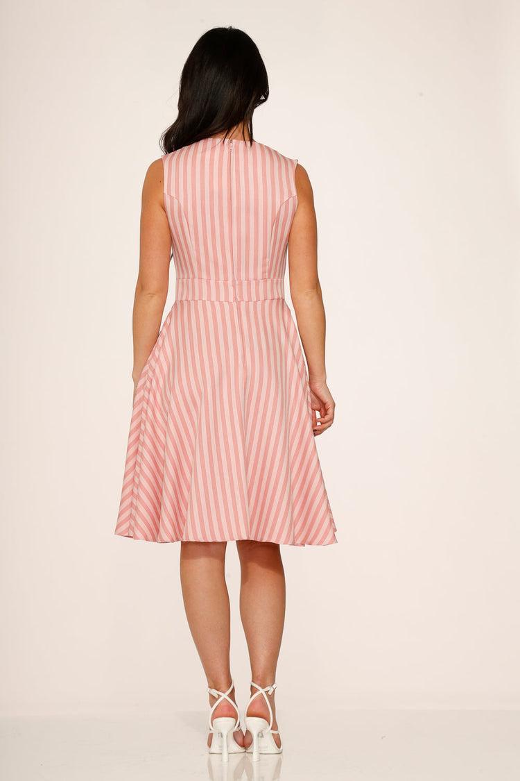 Pink Stripe Swing Dress Product Image