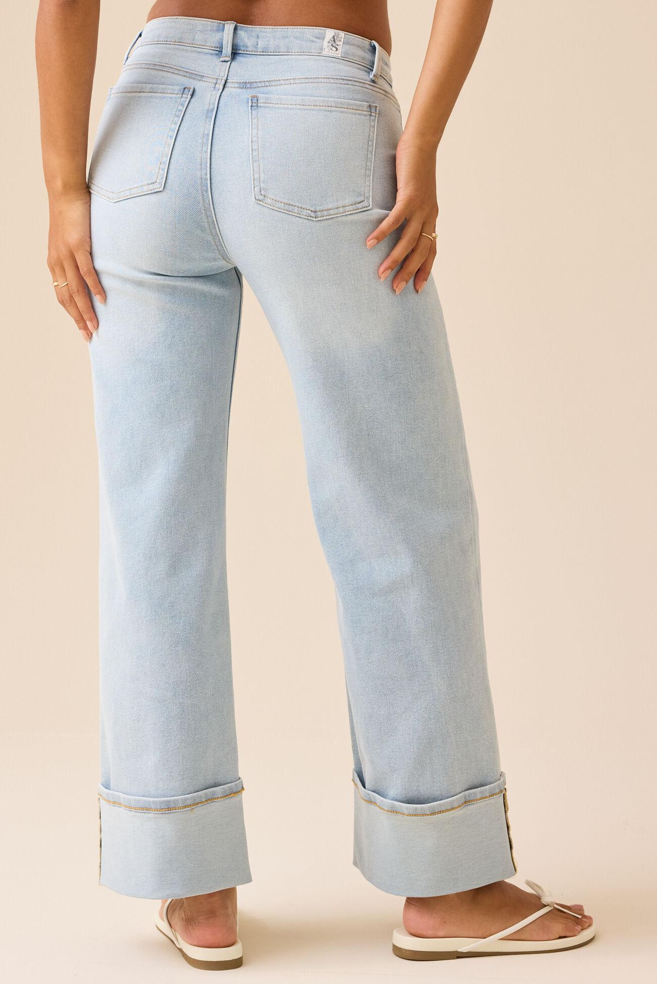Edie Floral Embroidered Jeans Product Image