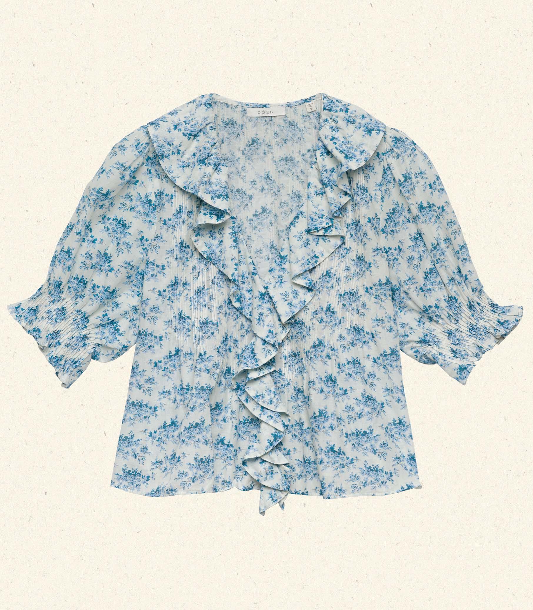 HENRI TOP -- BLEU ROSIER FLORAL Product Image