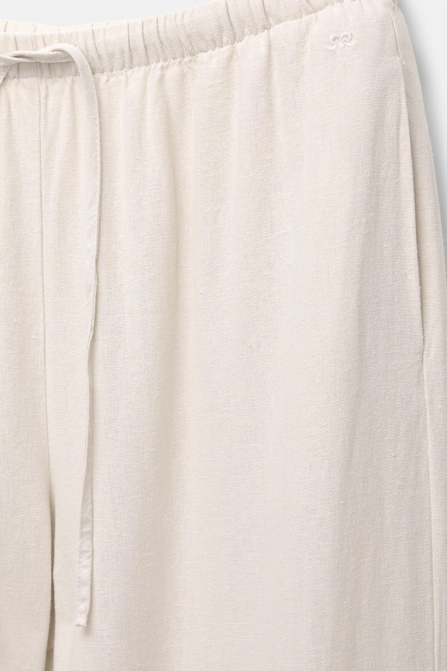 Flowy pants with linen Product Image