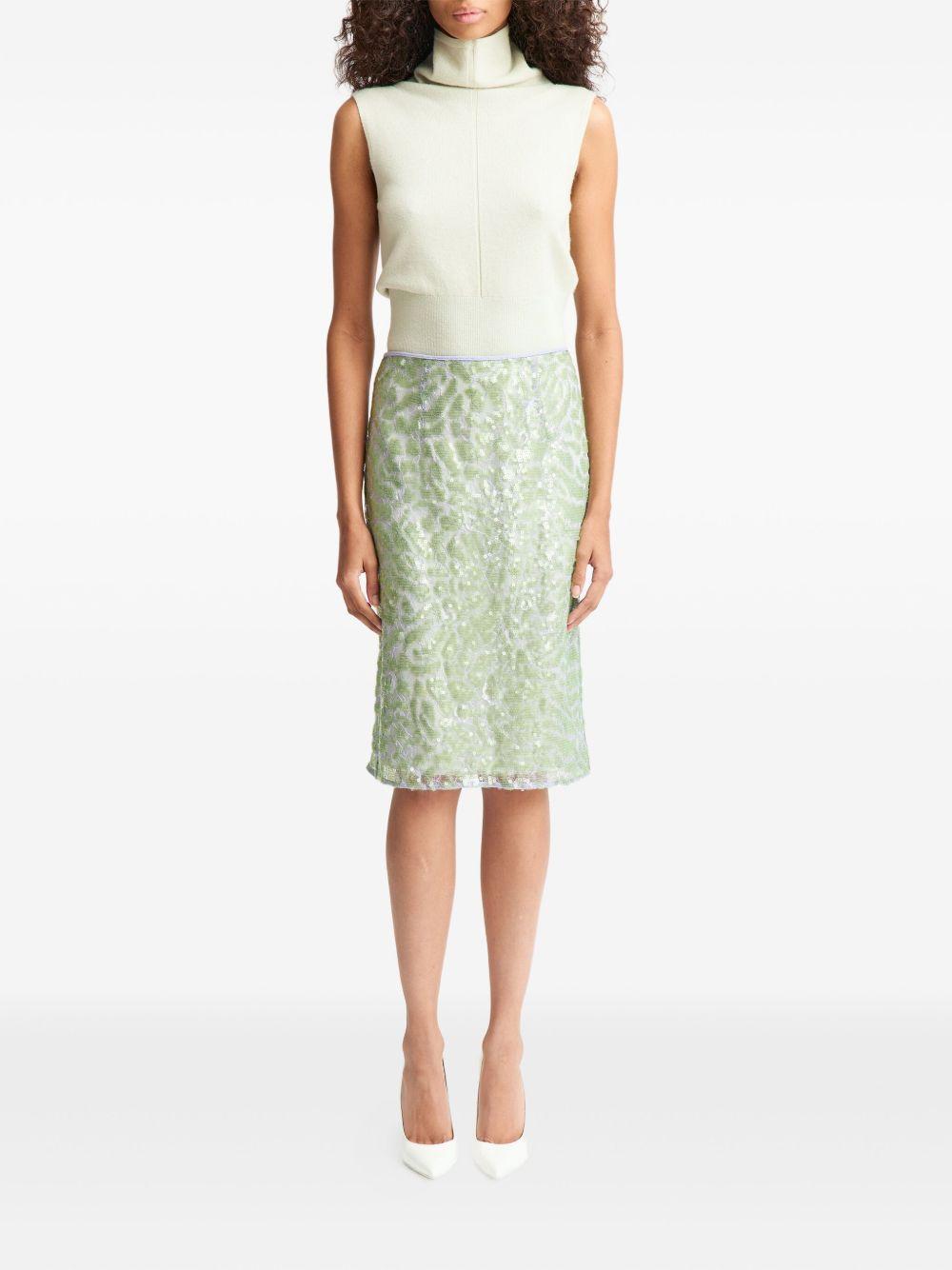 Elice lace sequinned midi skirt  Product Image