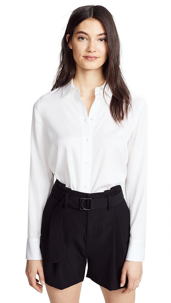Vince Slim Fitted Blouse | Shopbop Product Image