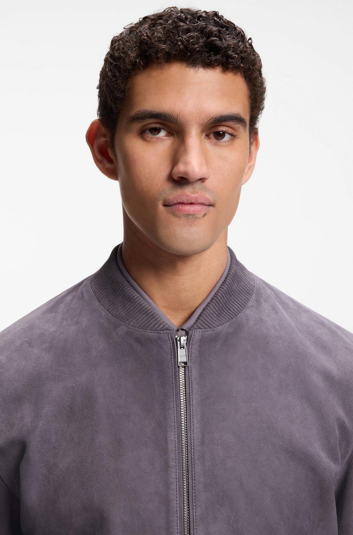 Regular-fit jacket in suede Product Image