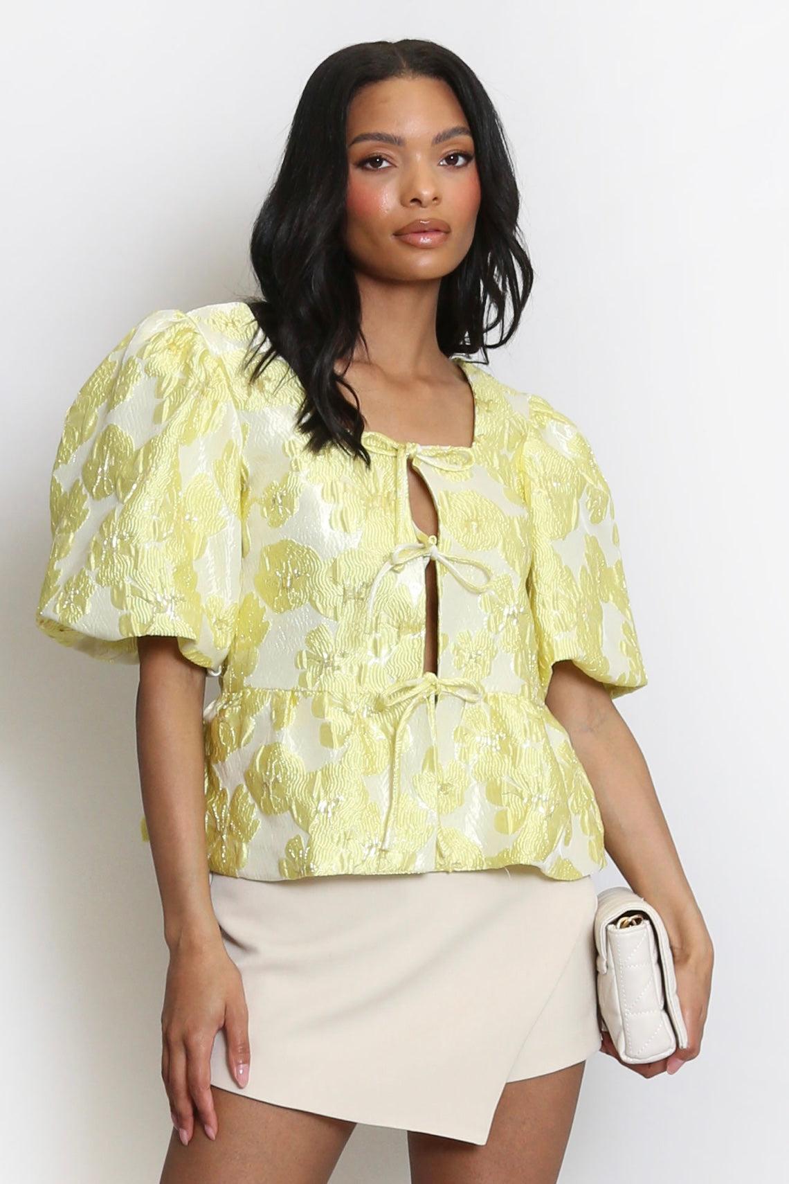 AURELIA PEPLUM BLOUSE Product Image