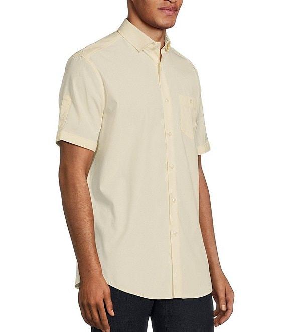 Murano Classic-Fit Solid Short-Sleeve Woven Shirt Product Image