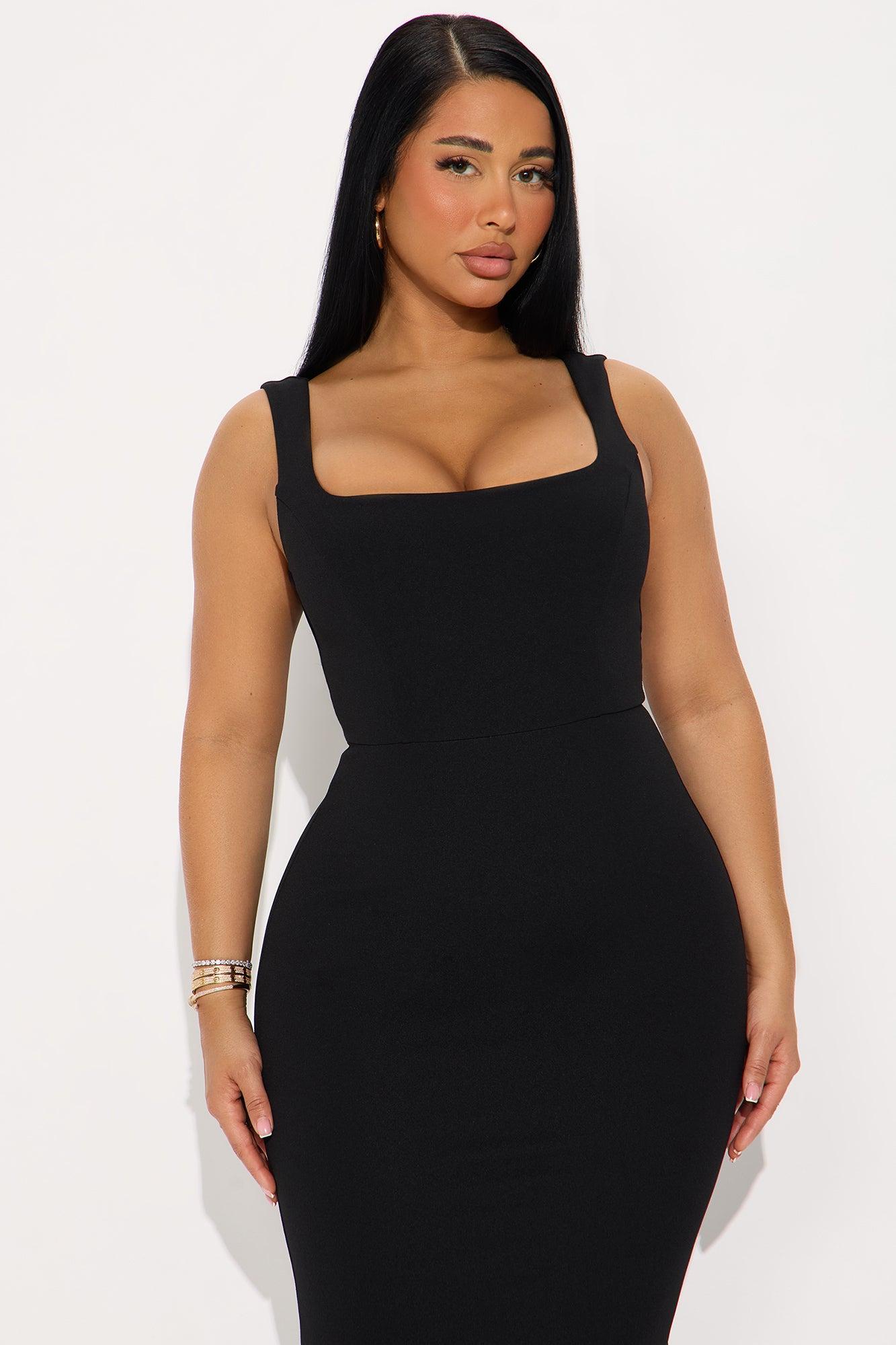 Soft Hearts Maxi Gown - Black Female Product Image