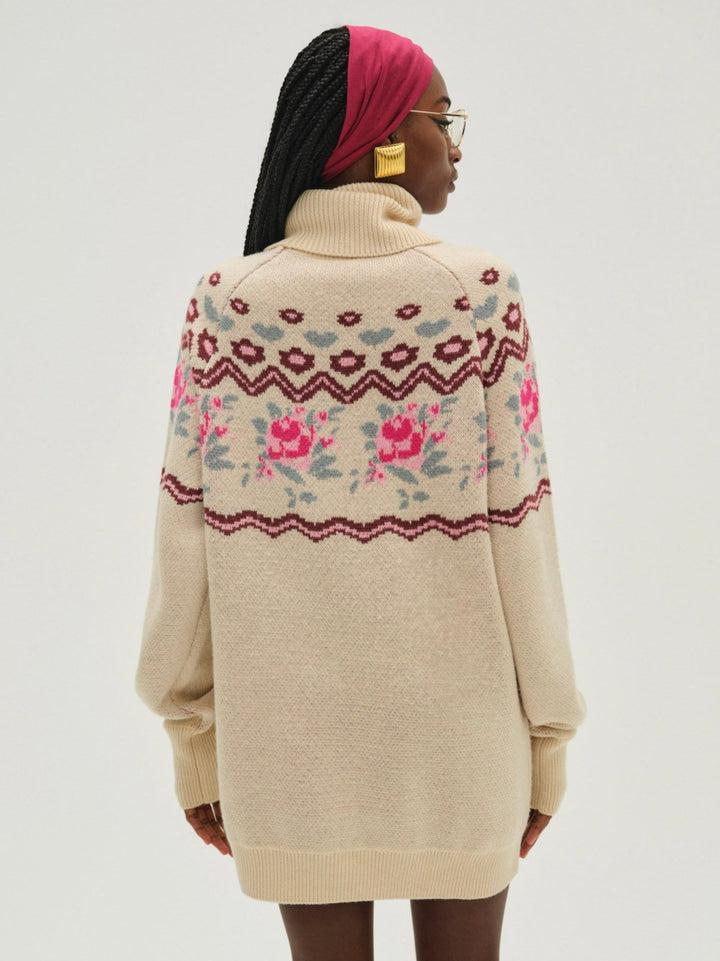 Ski Lodge Oversized Sweater — Cream Product Image